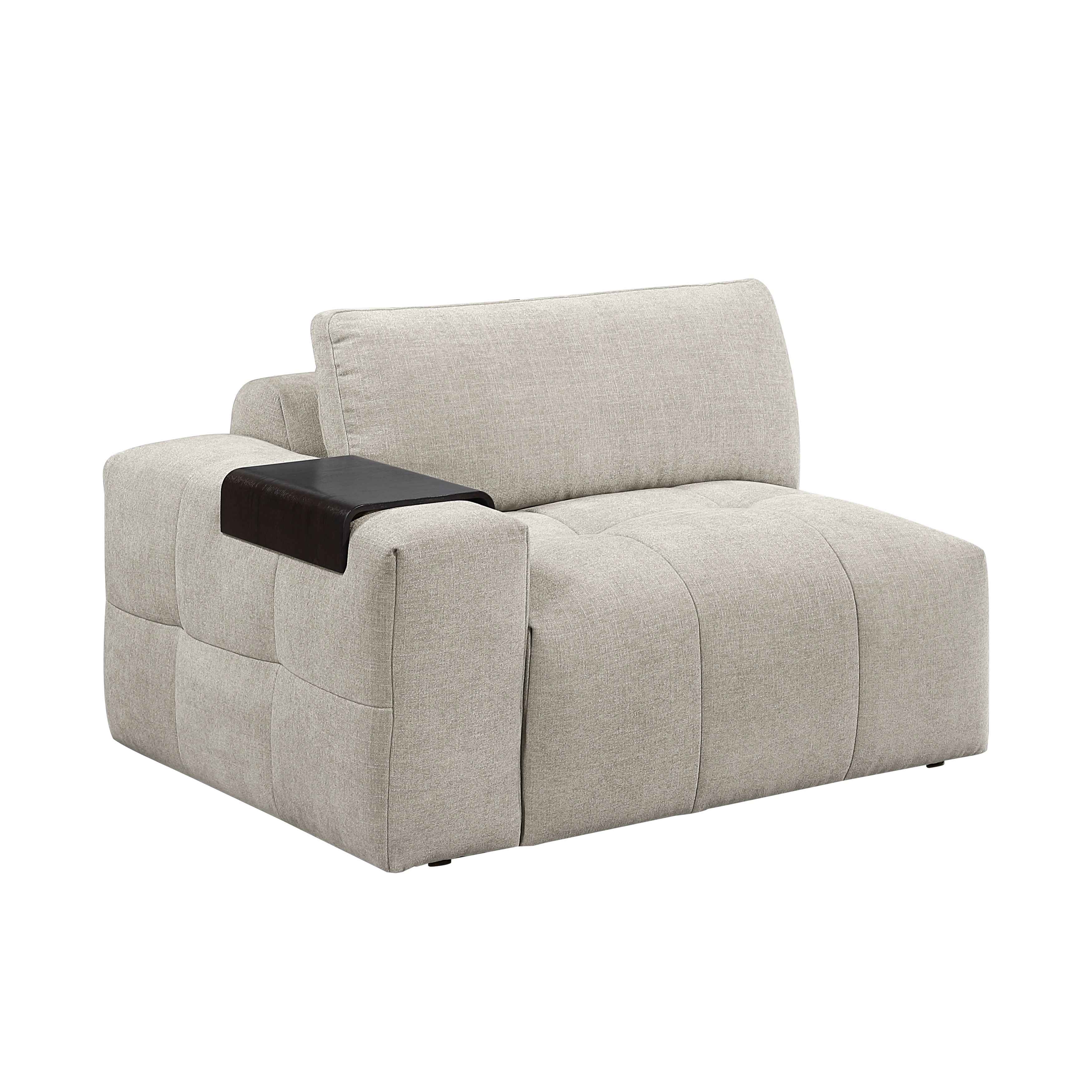 Tidal Taupe Modular Loveseat - Image 6