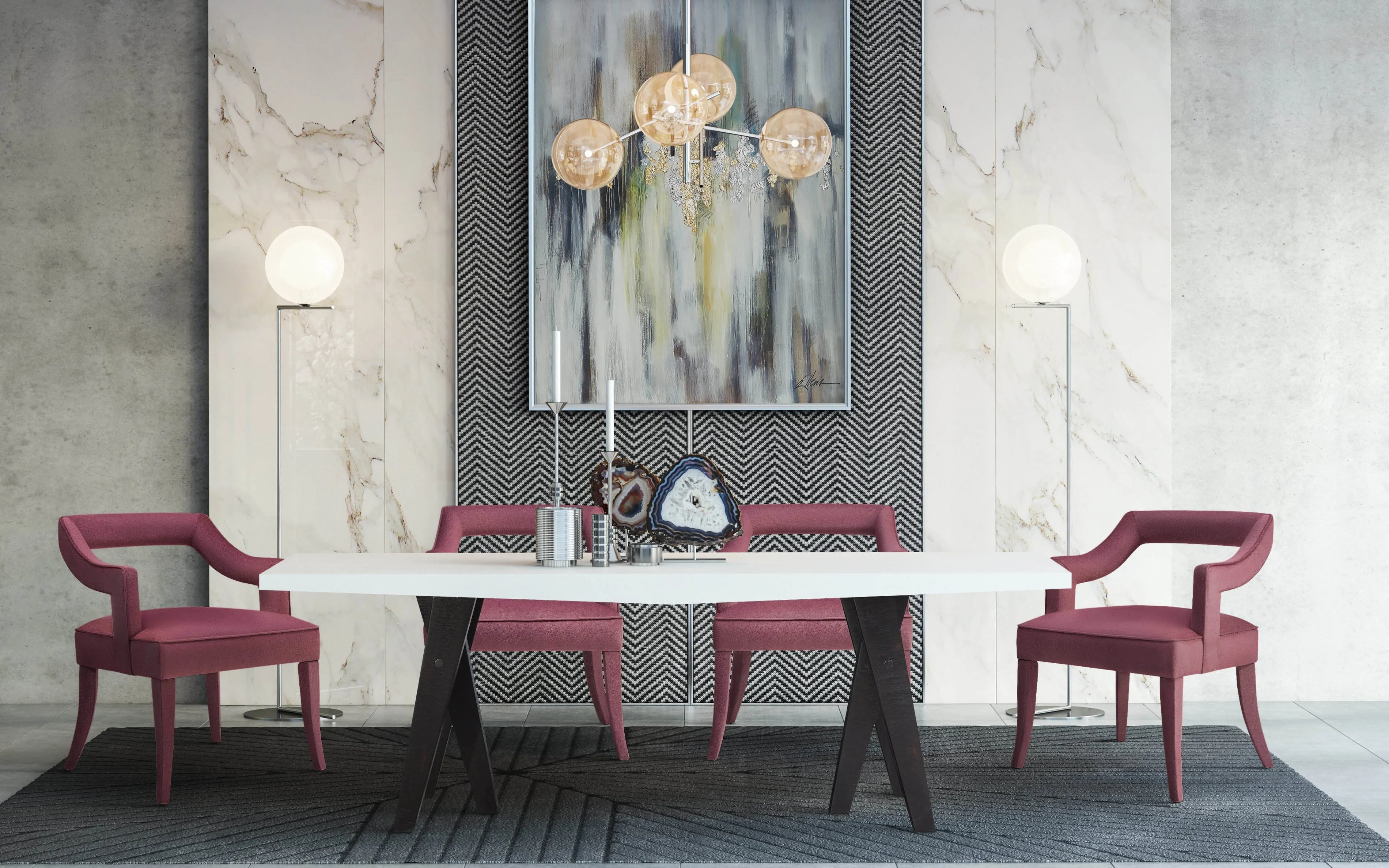 Tiffany Velvet Chair - Image 9