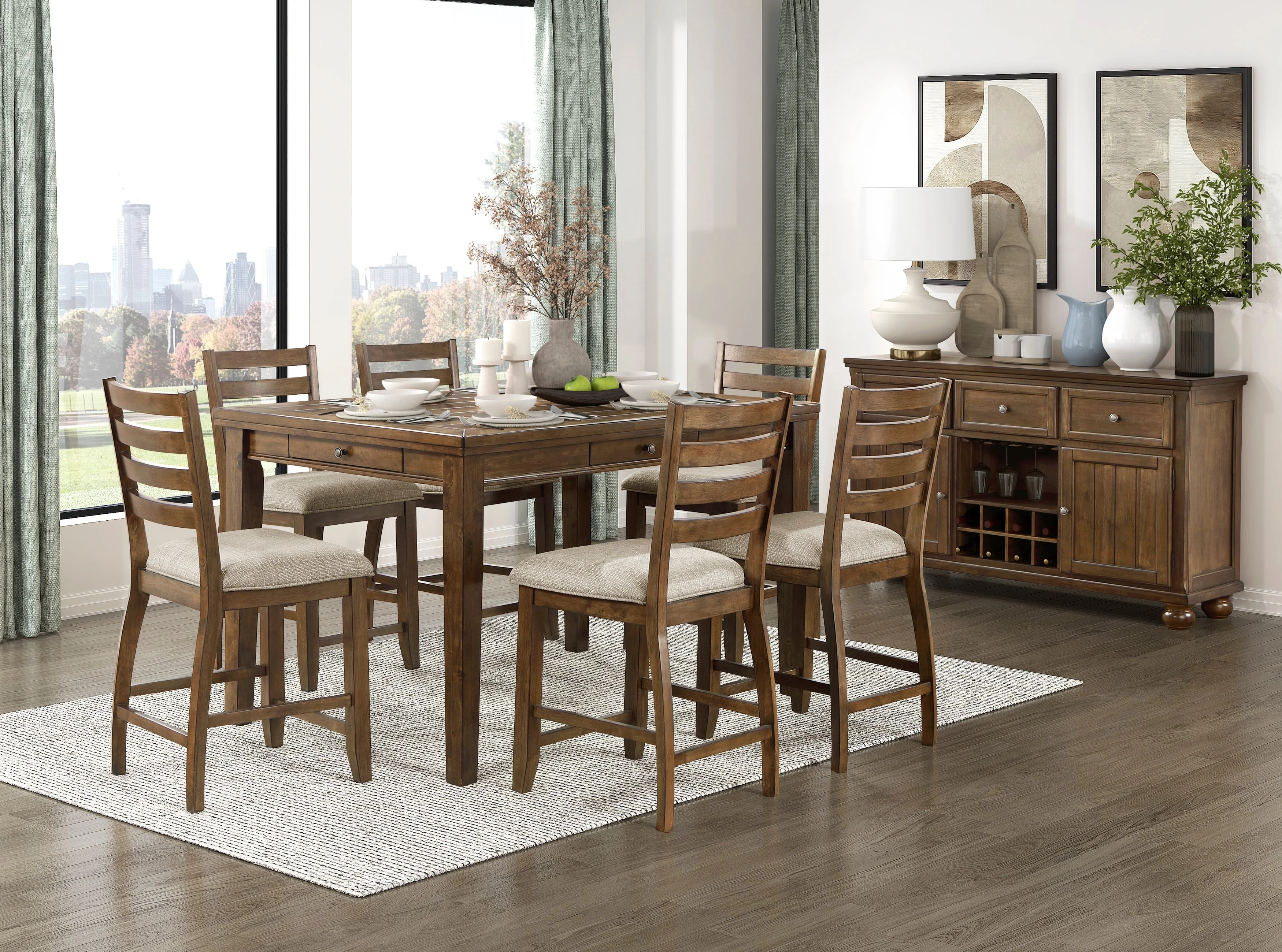 Tigard Cherry Counter Height Chair, Set of 2 - Image 6
