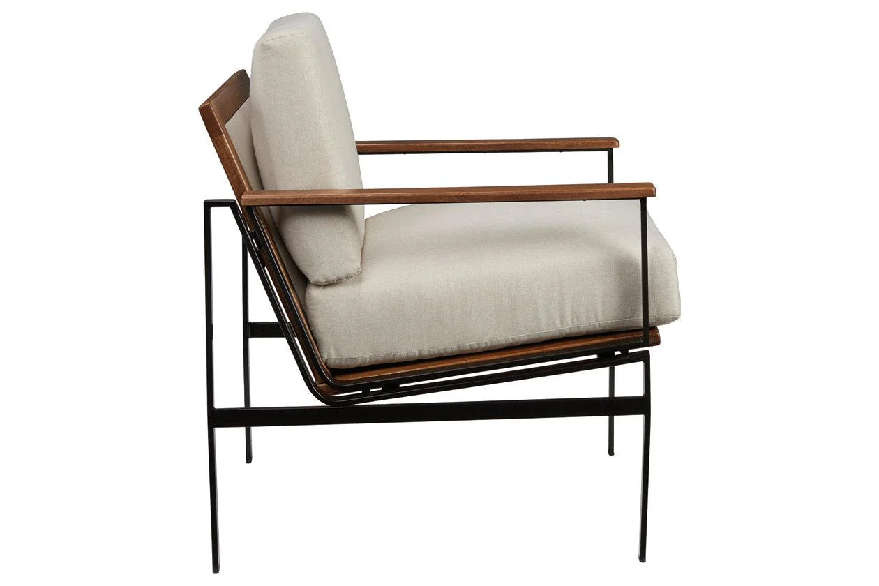Tilden Ivory/Brown Accent Chair - Image 3
