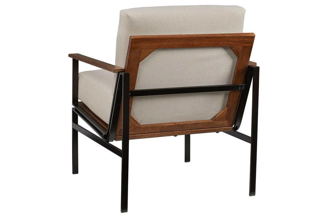 Tilden Ivory/Brown Accent Chair - Image 4