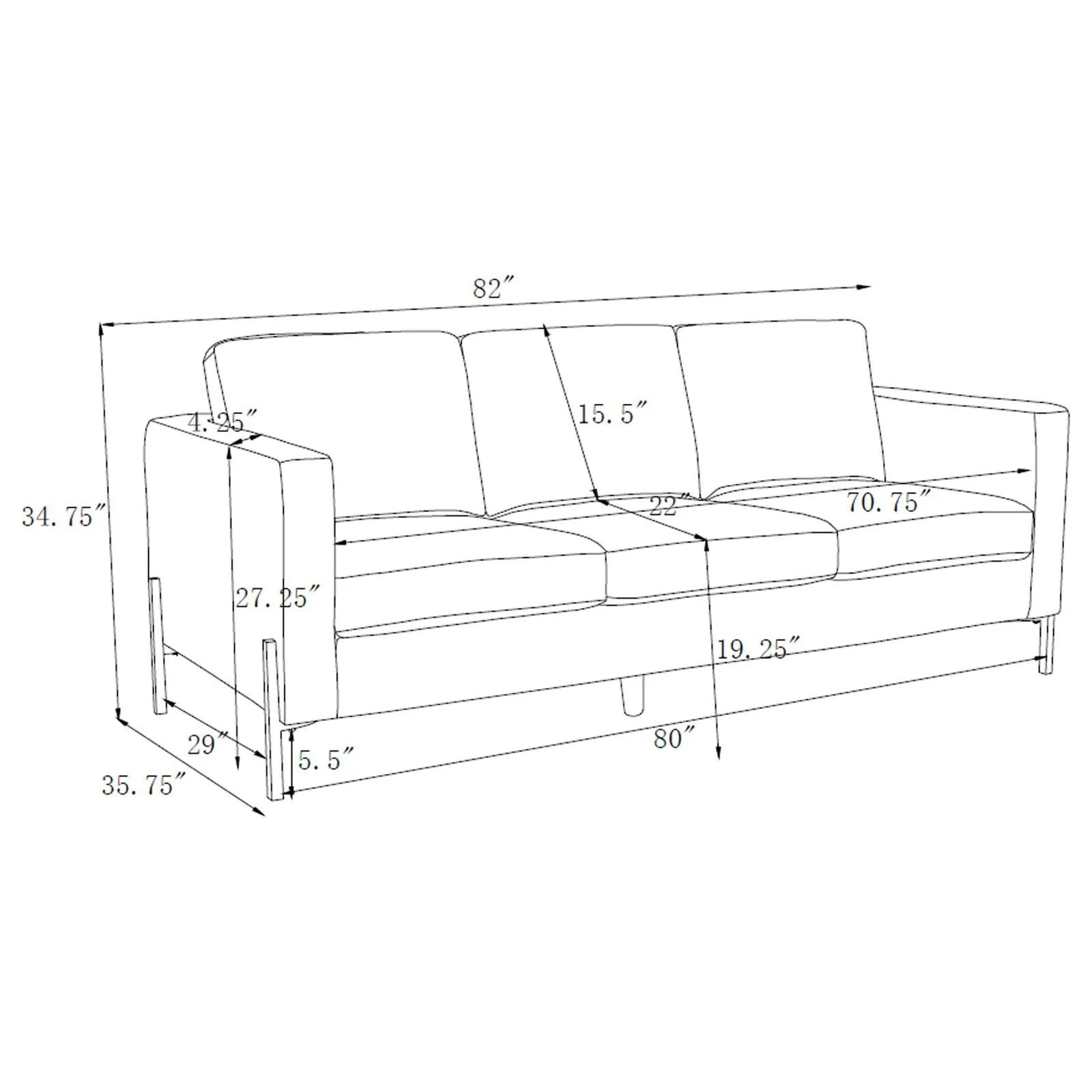 Tilly Oatmeal 2-piece Upholstered Track Arms Sofa Set - Image 11
