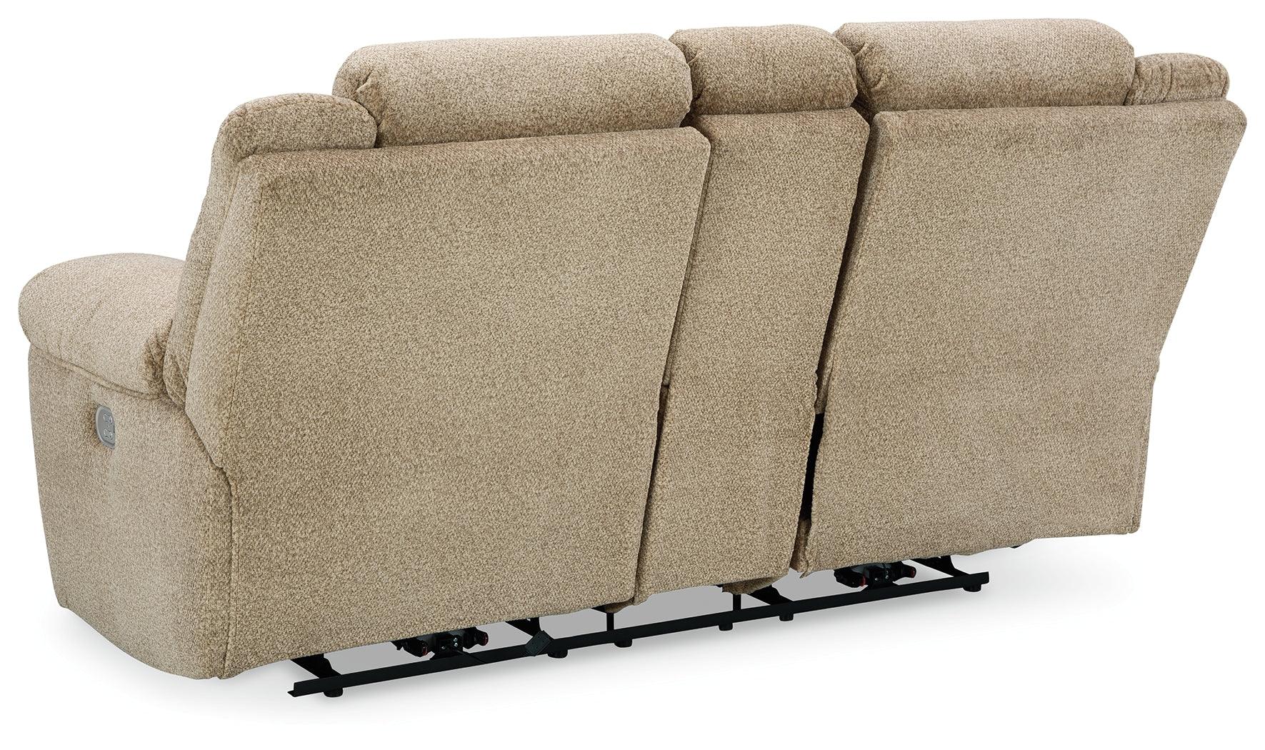 Tip-Off Wheat Dual Power Reclining Loveseat - Image 6