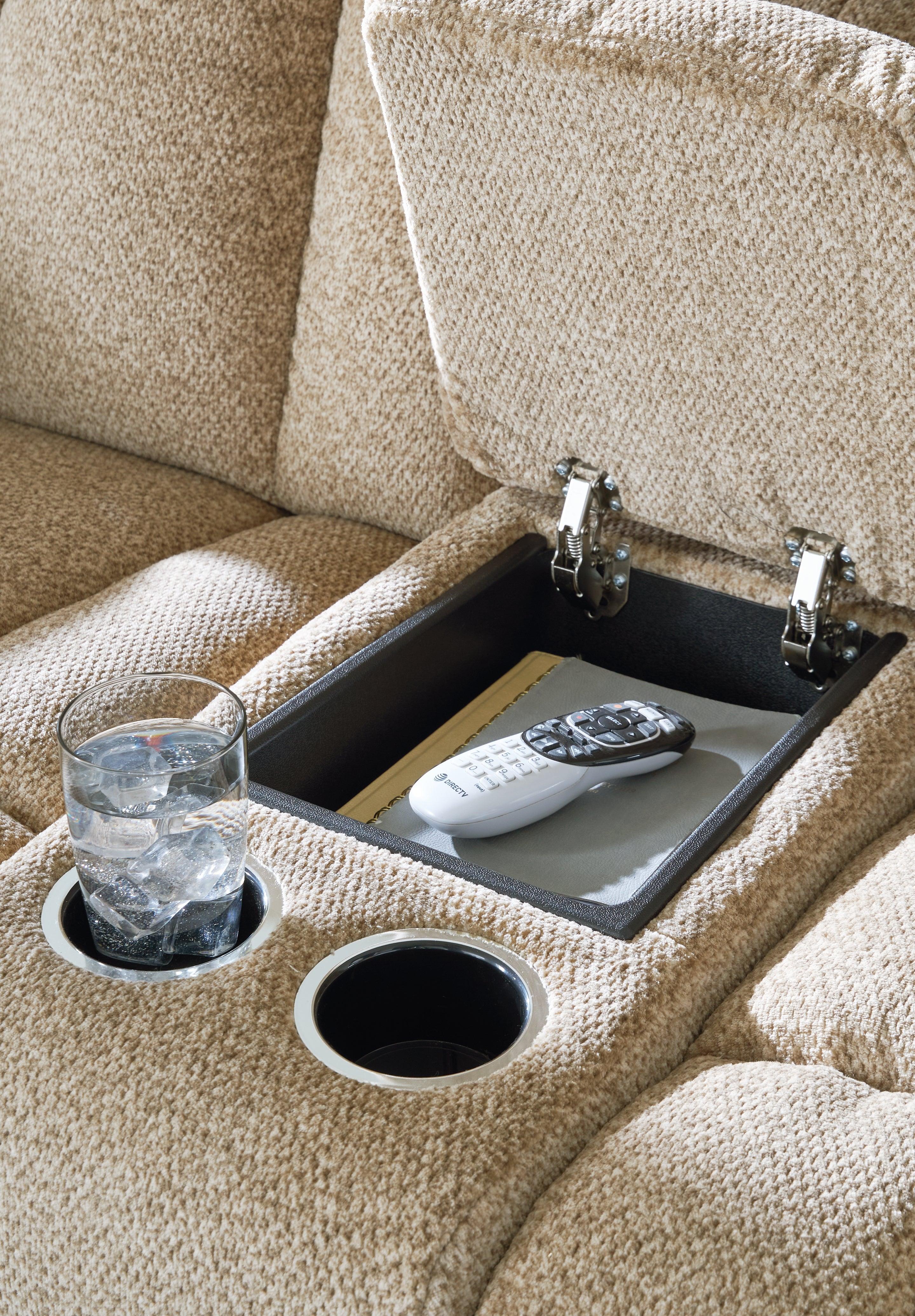 Tip-Off Wheat Dual Power Reclining Loveseat - Image 8