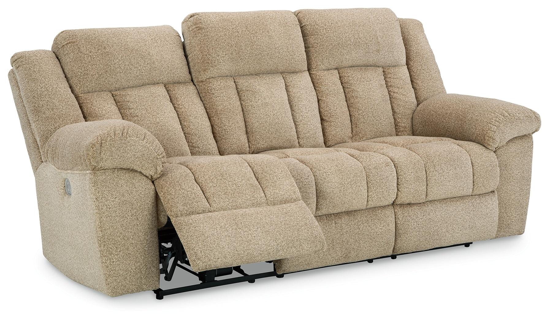 Tip-Off Wheat Dual Power Reclining Sofa - Image 3