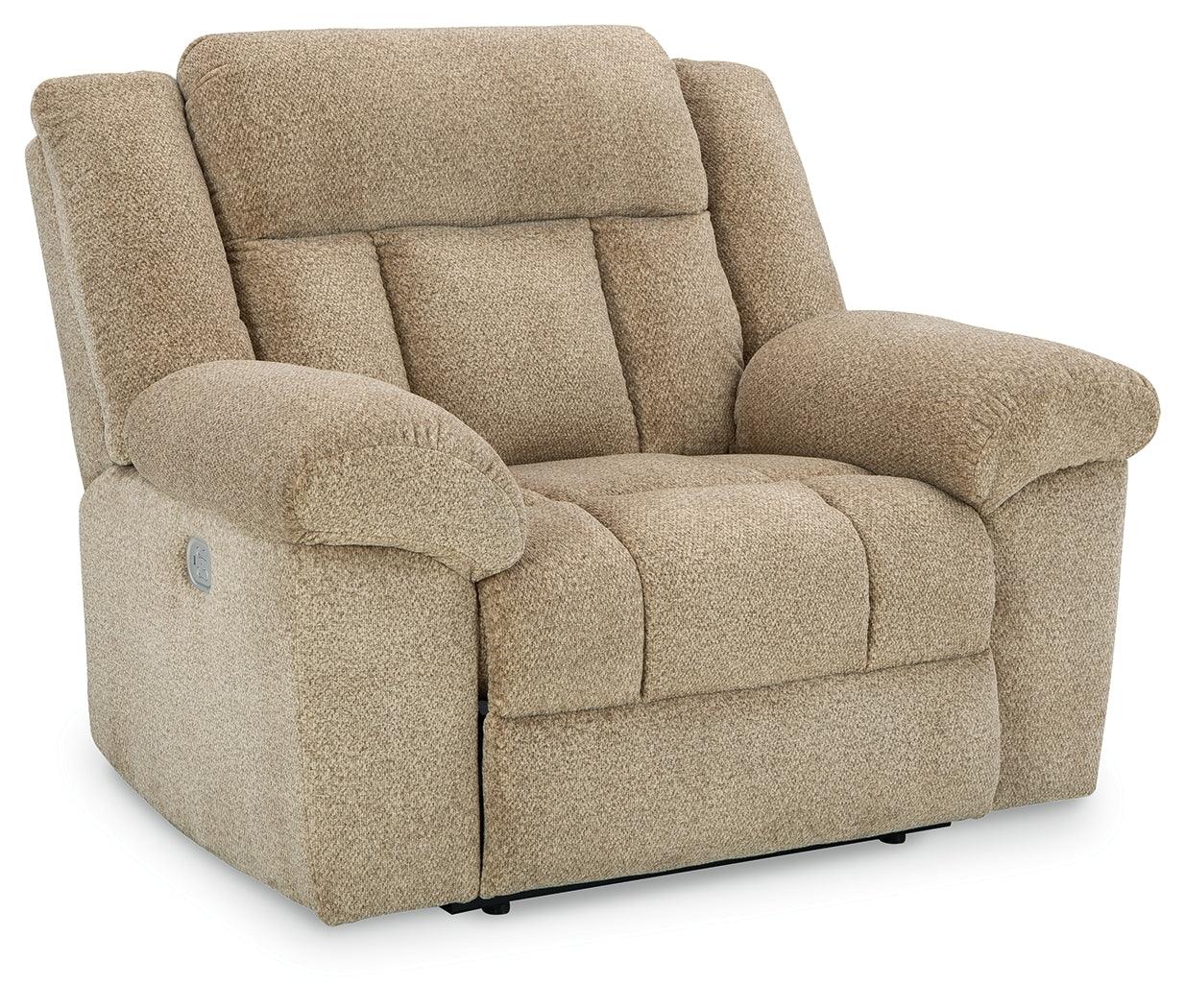 Tip-Off Wheat Oversized Dual Power Recliner