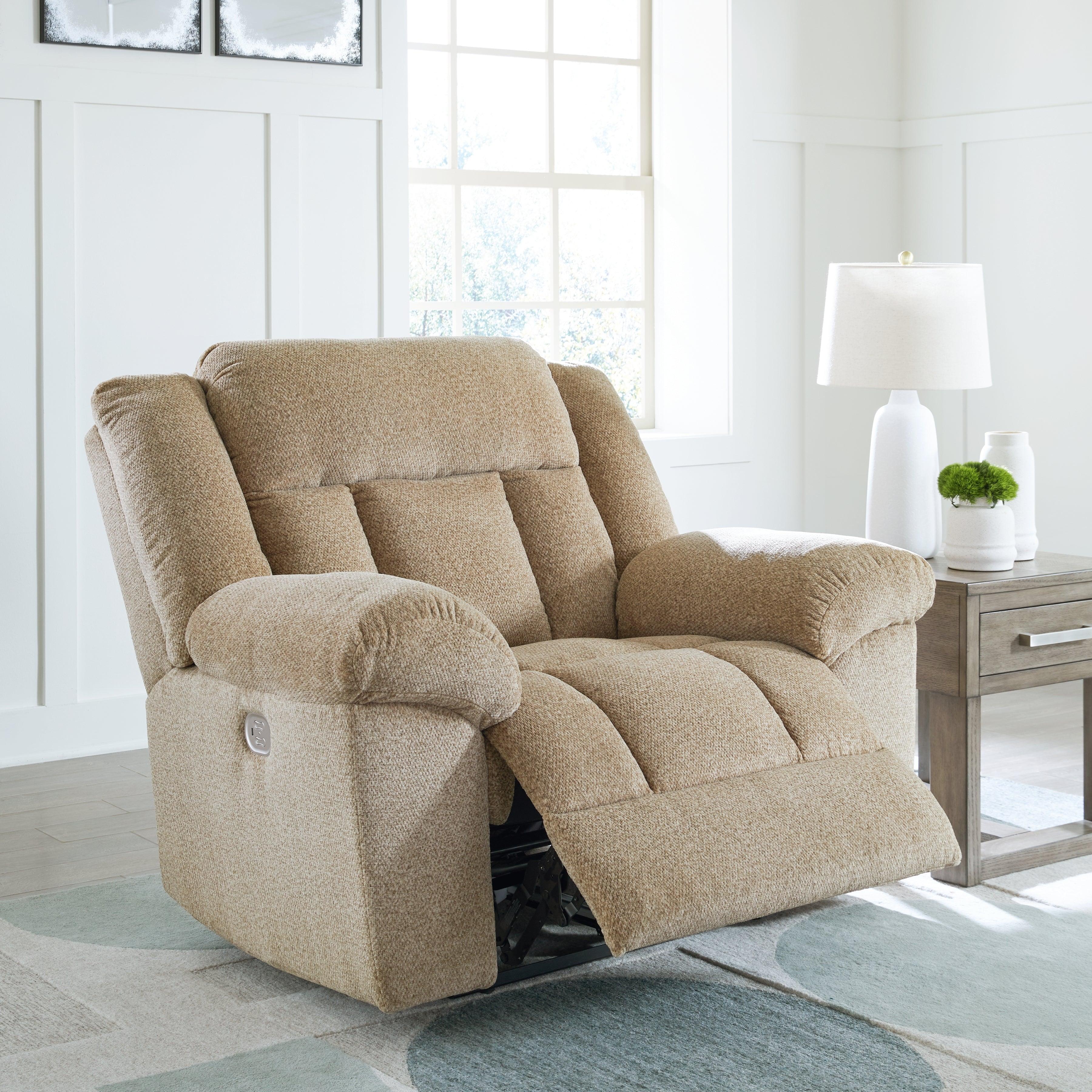 Tip-Off Wheat Oversized Dual Power Recliner - Image 8