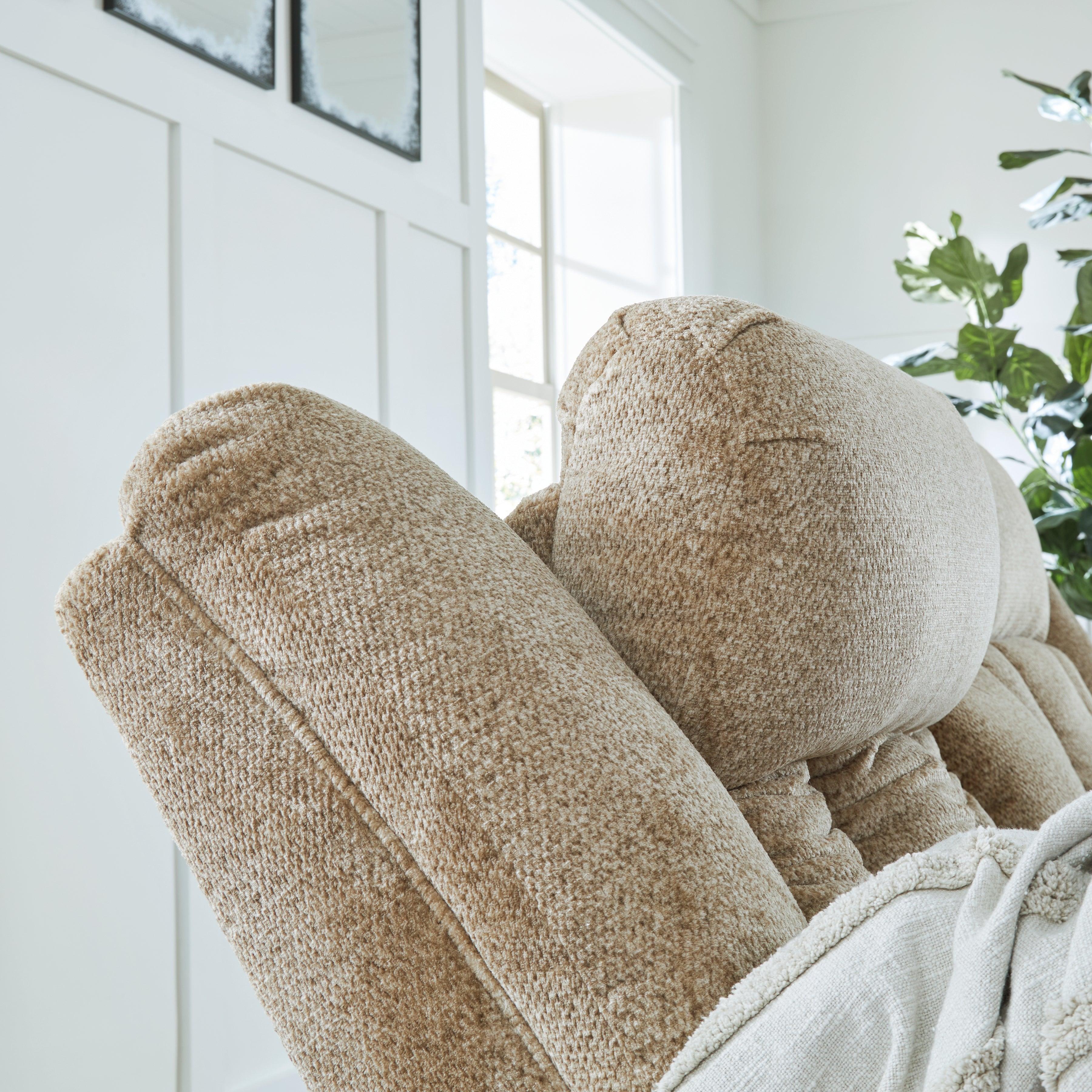 Tip-Off Wheat Oversized Dual Power Recliner - Image 9