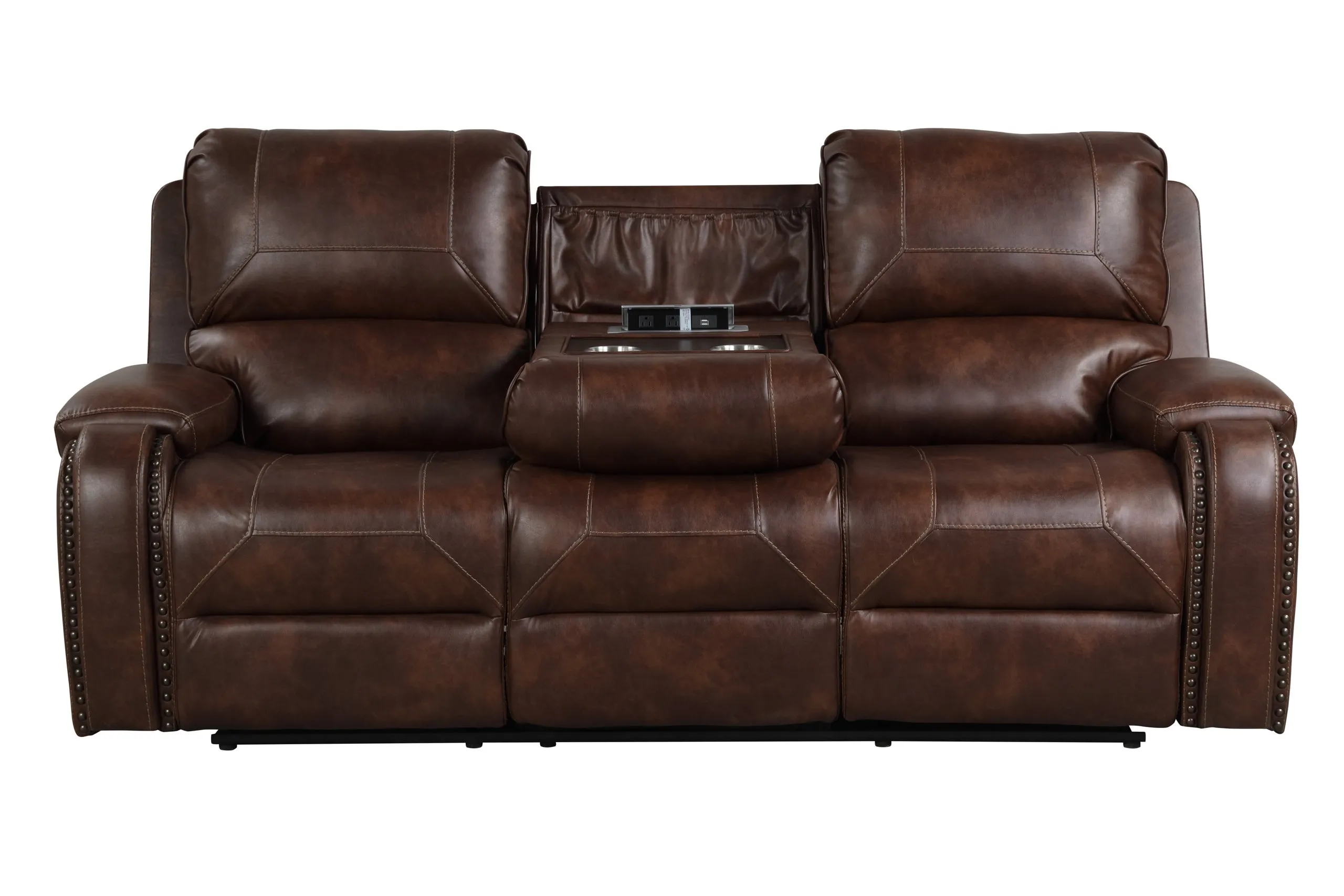 Titan Rust Oversized 3-Piece Reclining Living Room Set - Image 2