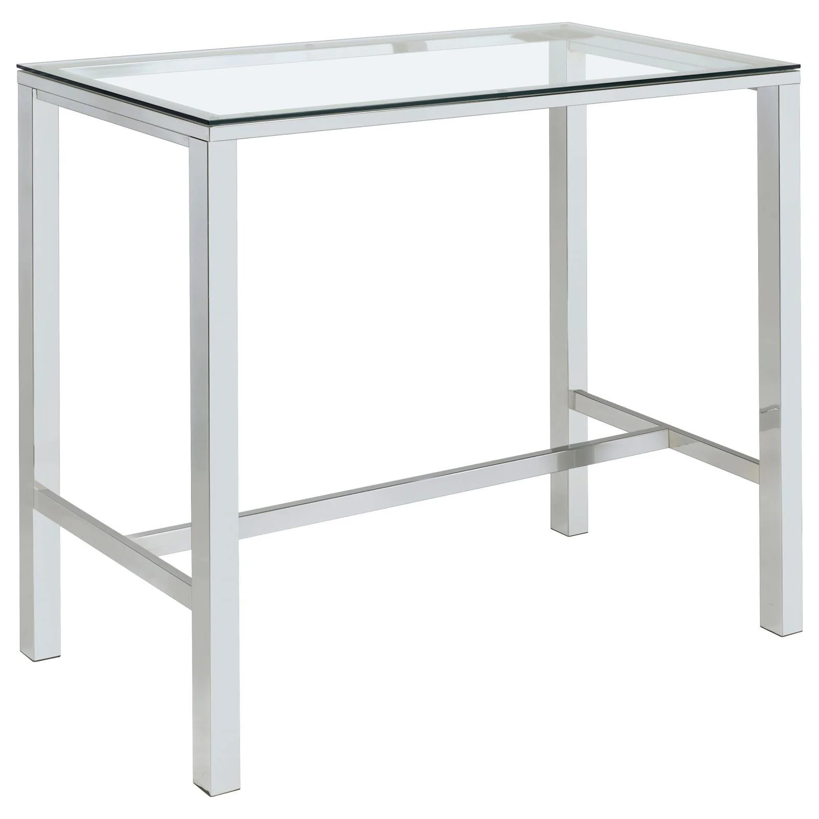 Tolbert 5-piece Bar Set with Acrylic Chairs Clear and Chrome - Image 3