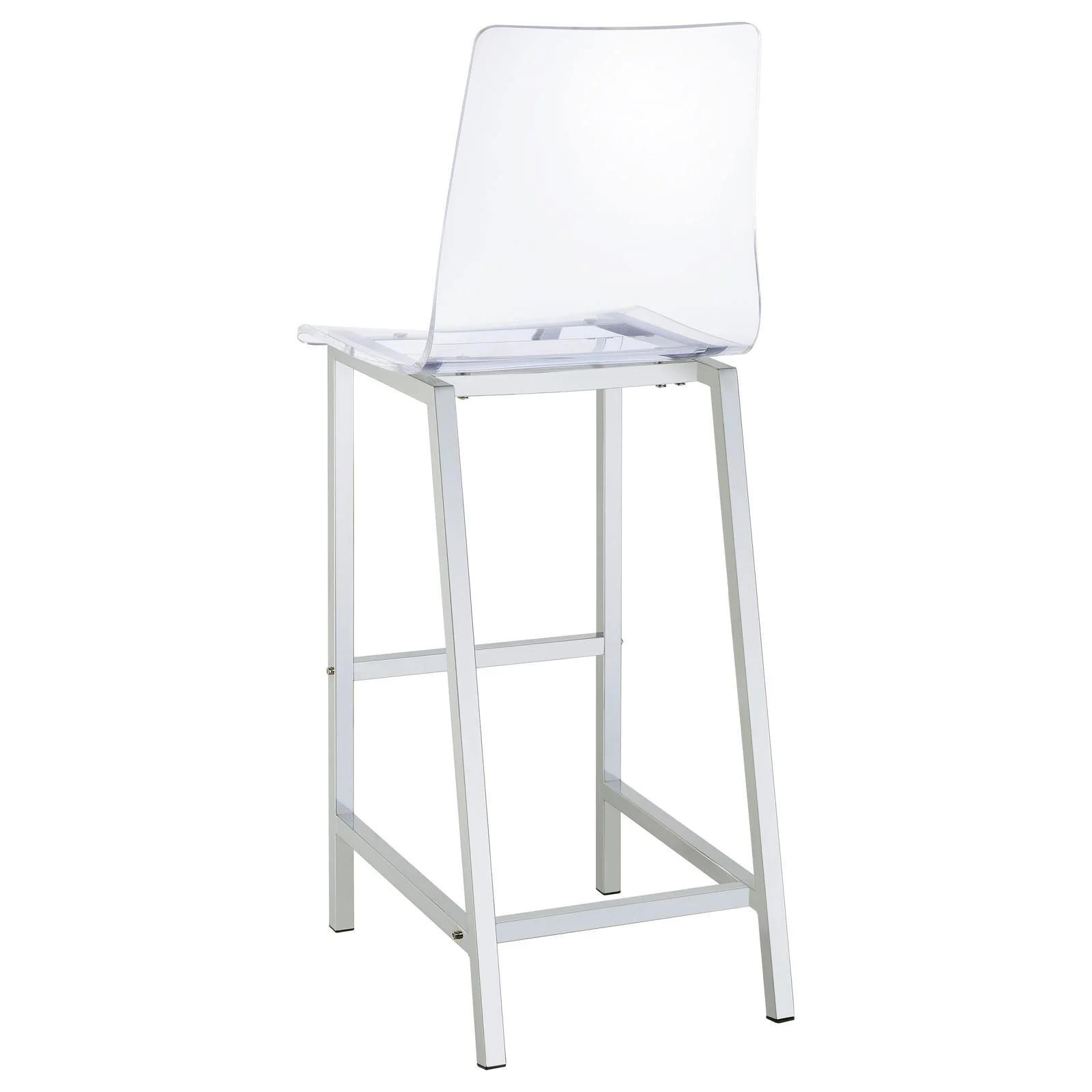 Tolbert 5-piece Bar Set with Acrylic Chairs Clear and Chrome - Image 5
