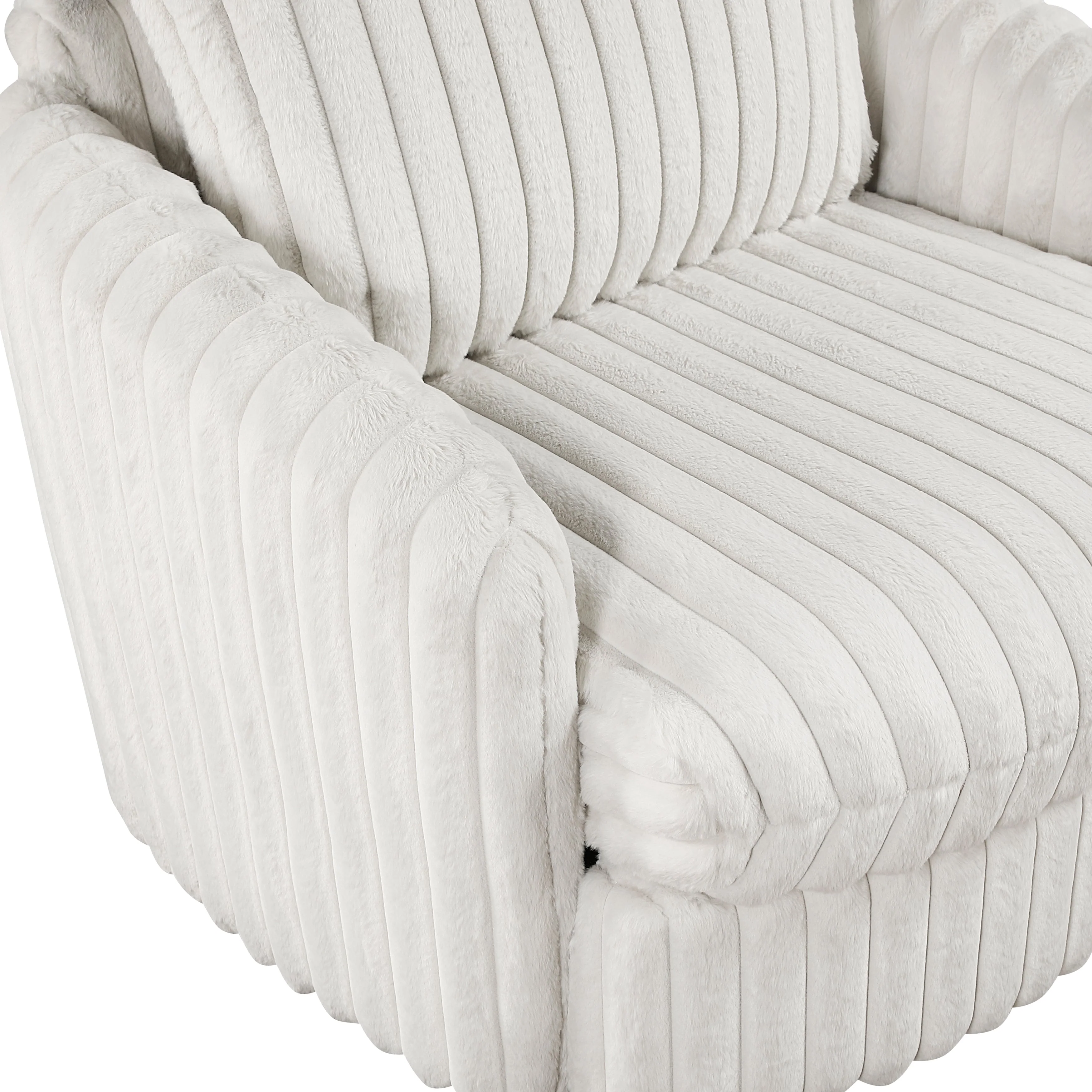 Tomball Beige Oversized Chaise Lounge and Chair - Image 13