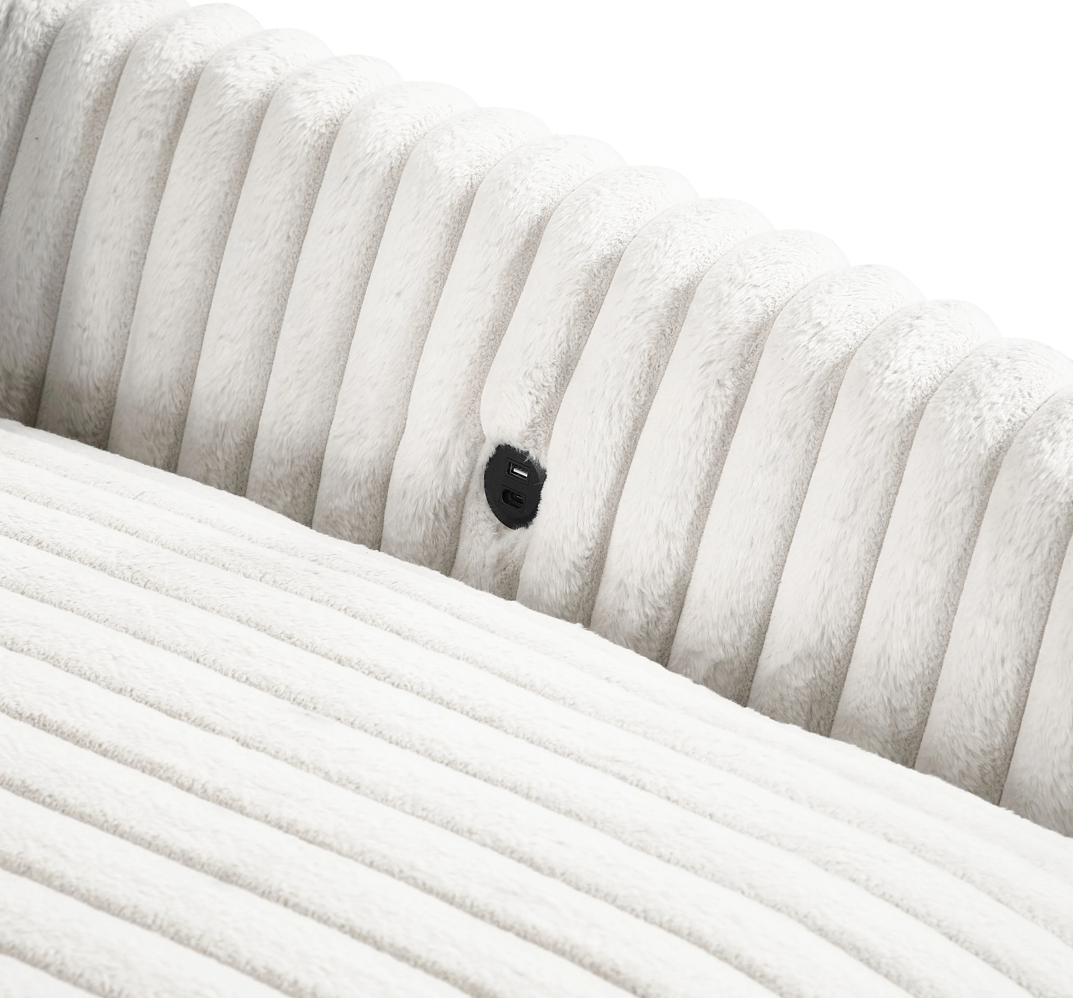 Tomball Beige Oversized Chaise Lounge and Chair - Image 17