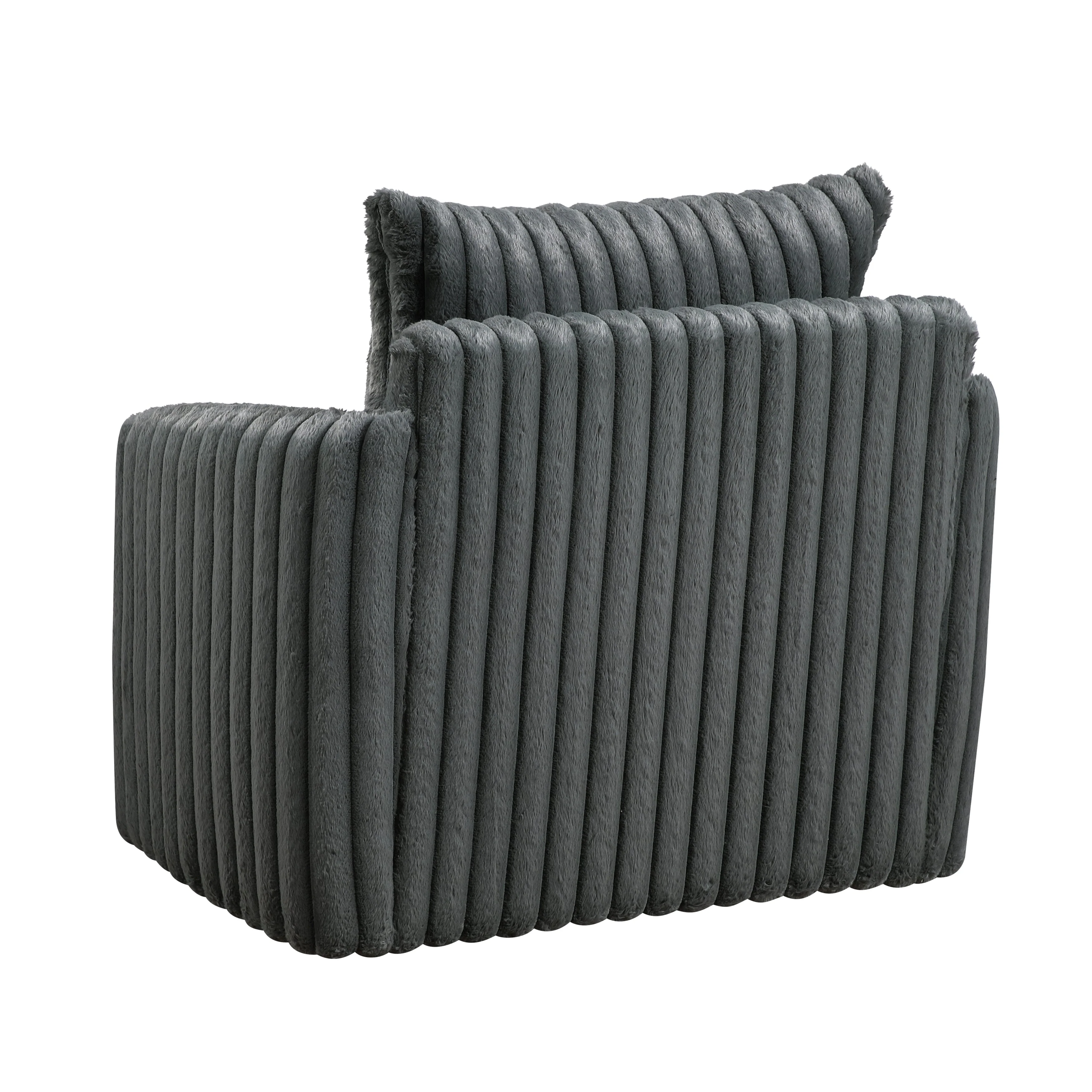 Tomball Dark Gray Swivel Chair - Image 4