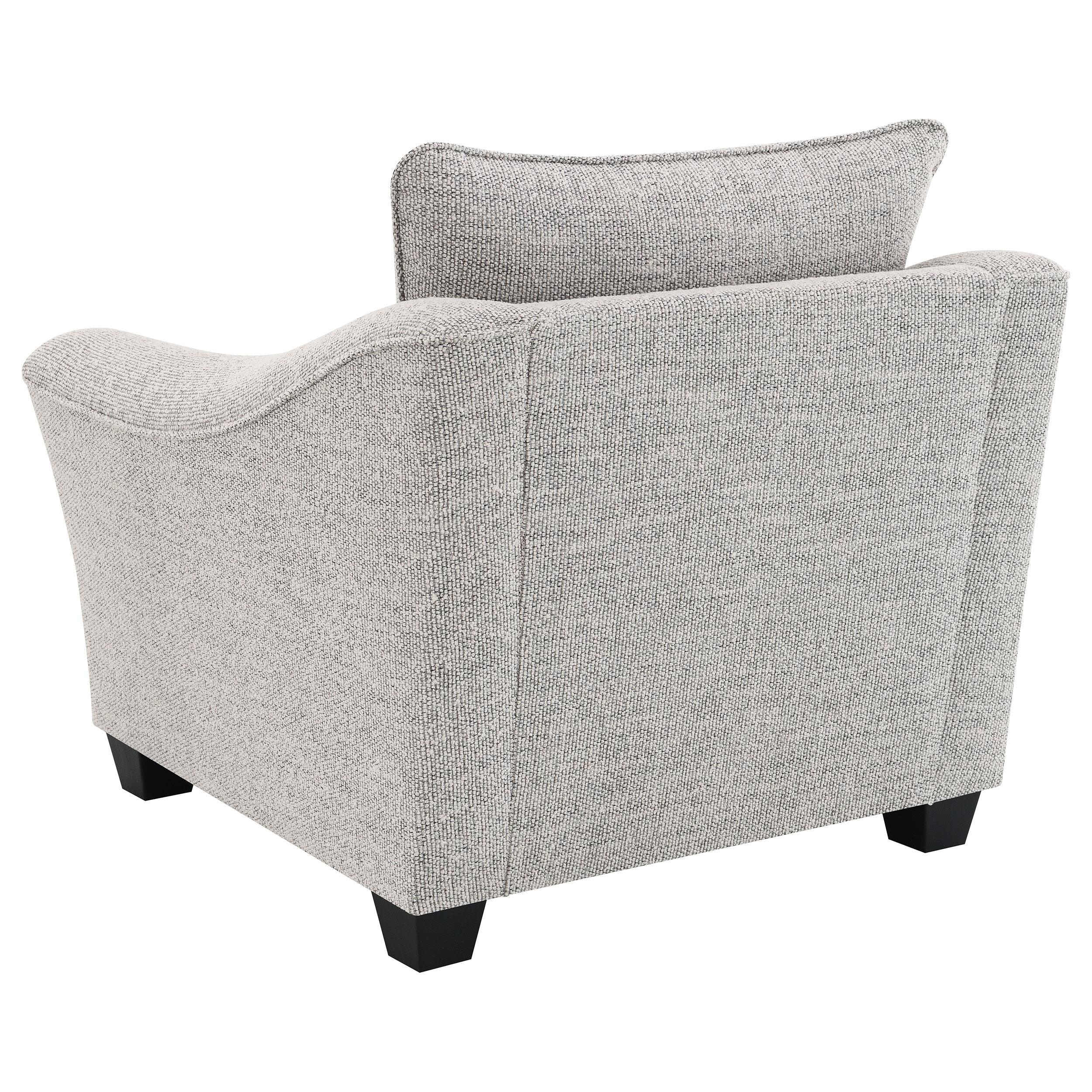 Tomkins Light Grey Boucle Upholstered Chair - Image 5