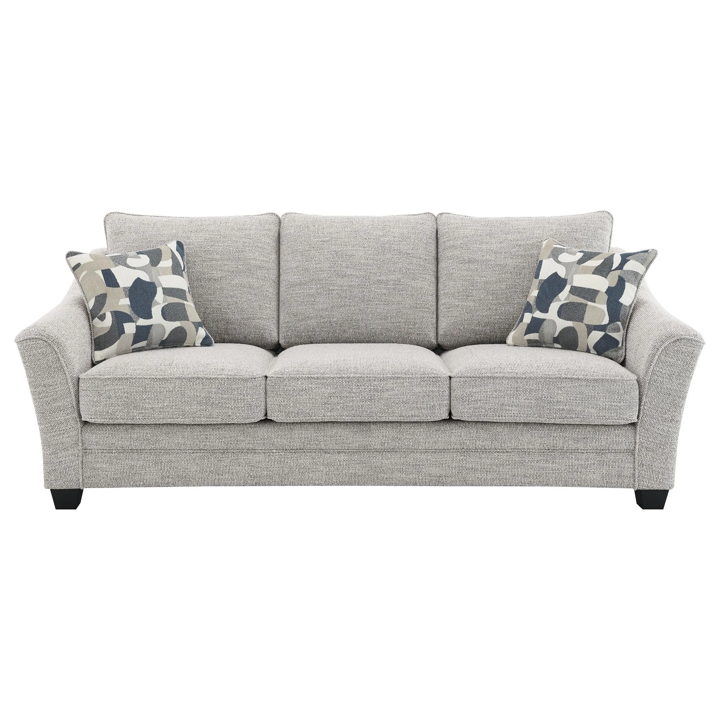 Tomkins Light Grey Boucle Upholstered Sofa - Image 2