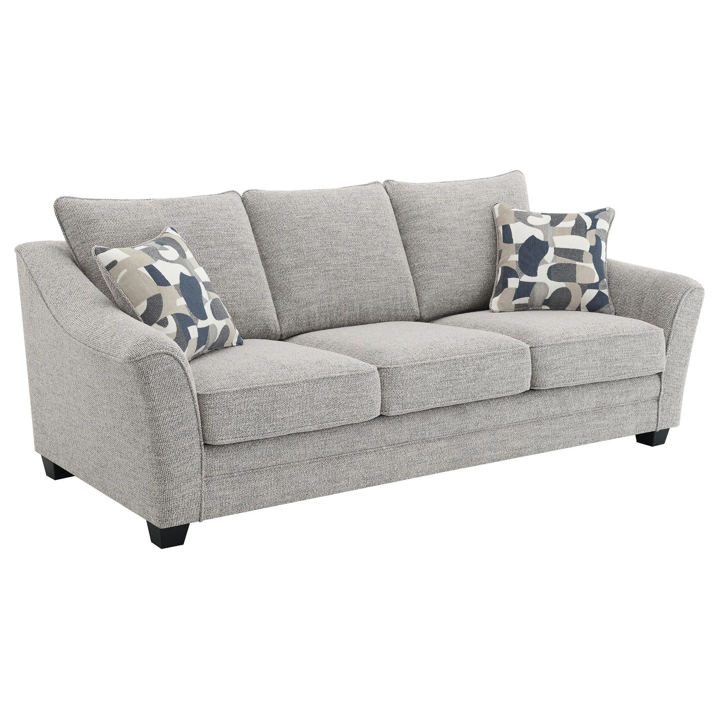 Tomkins Light Grey Boucle Upholstered Sofa - Image 4