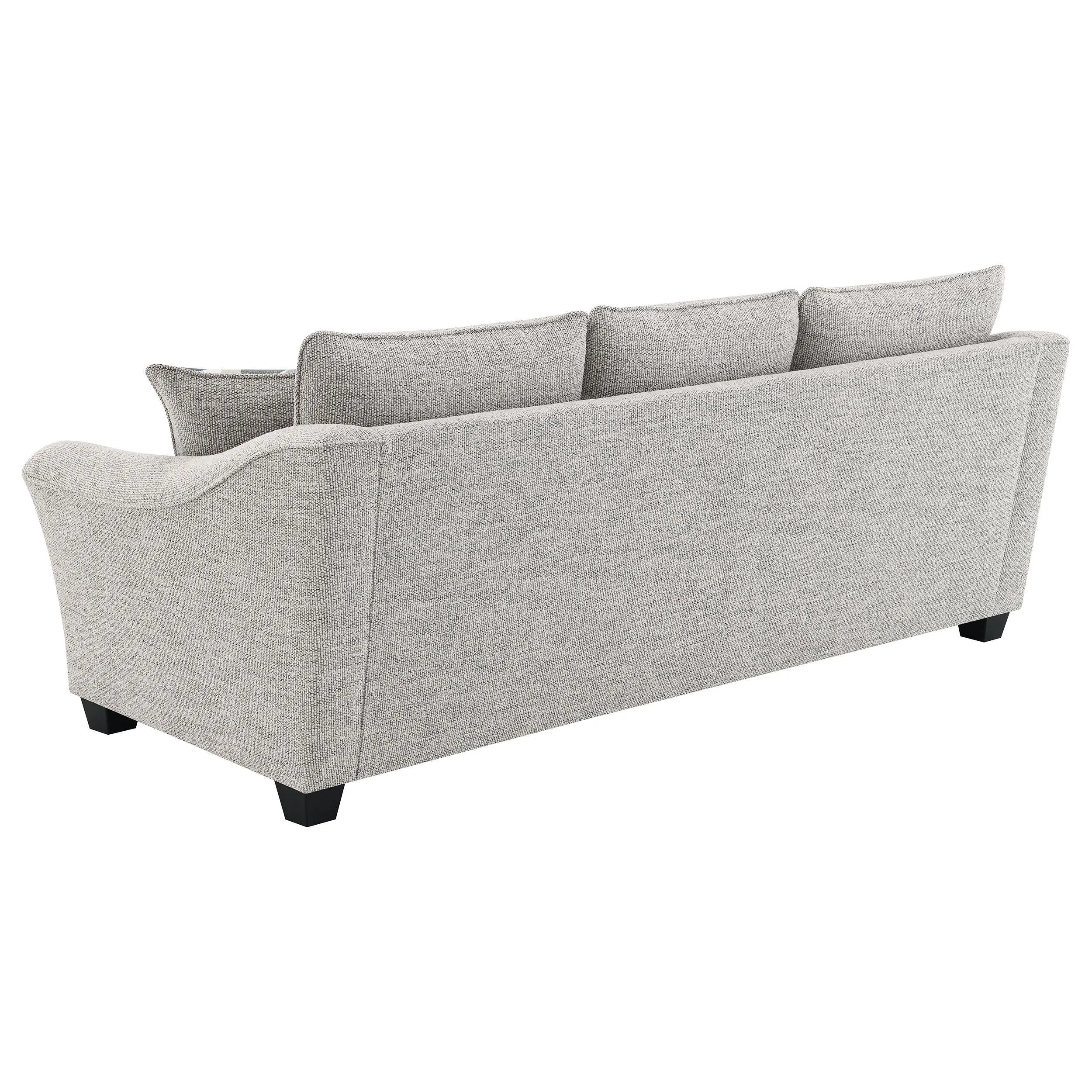 Tomkins Light Grey Boucle Upholstered Sofa - Image 6