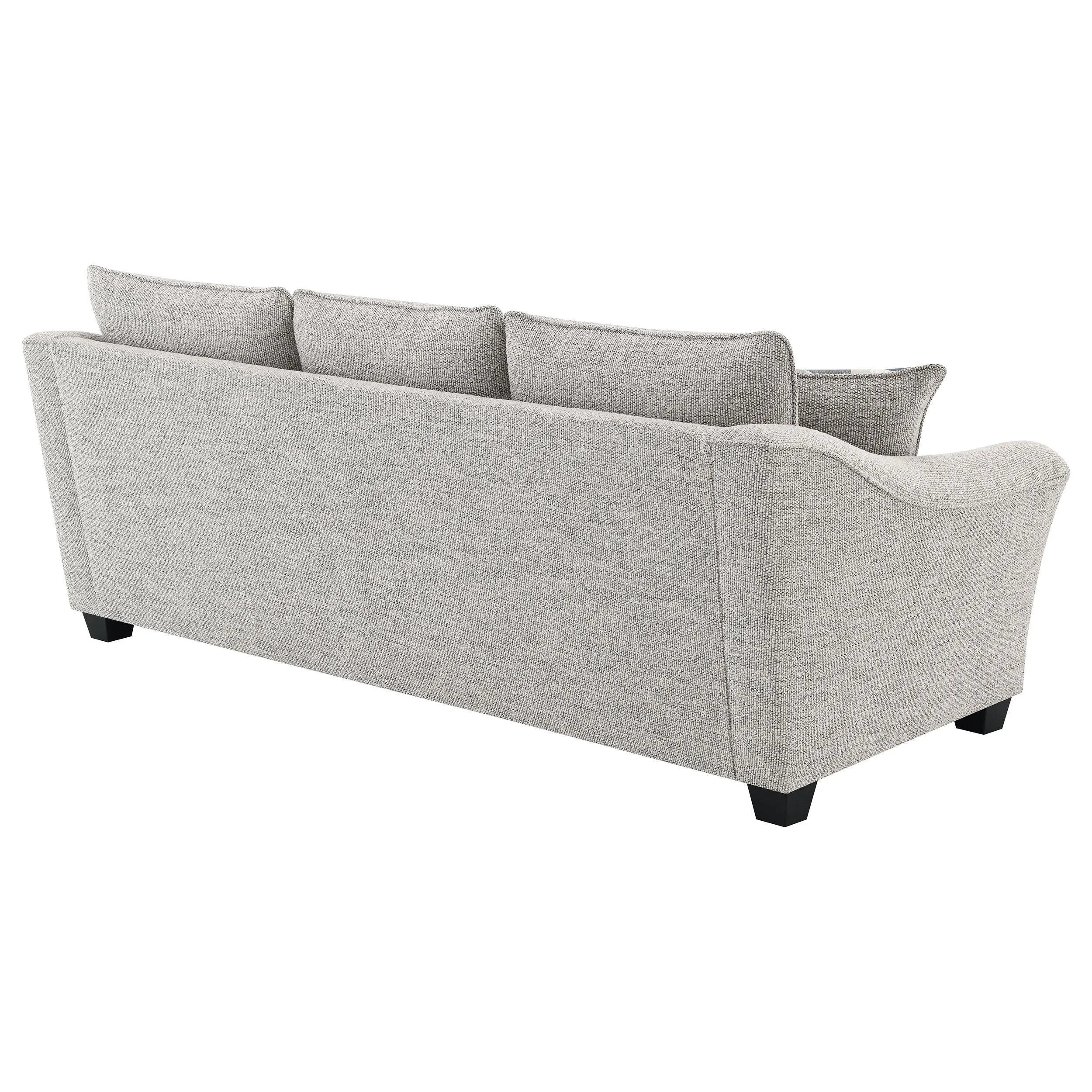 Tomkins Light Grey Boucle Upholstered Sofa - Image 7