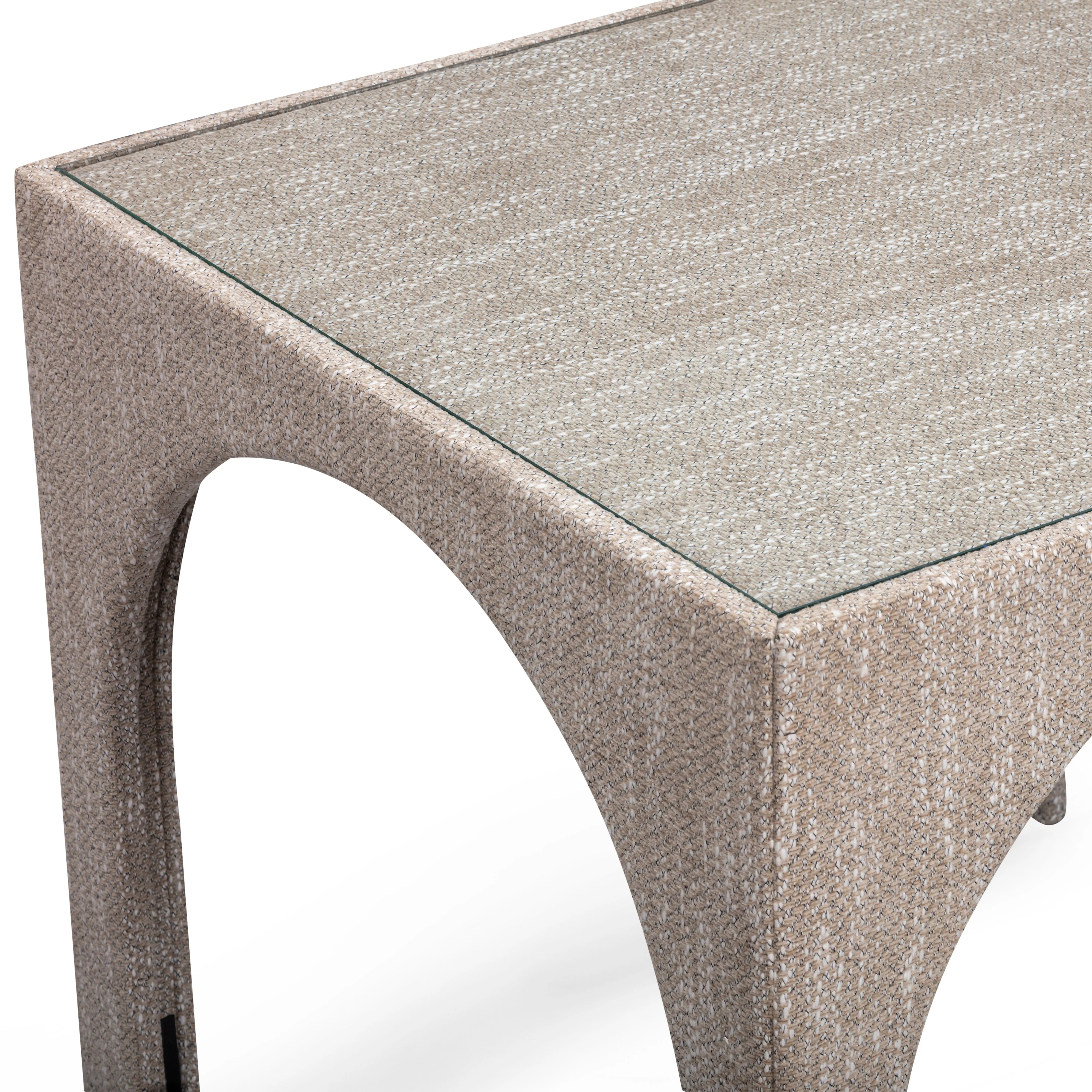 Tomlin Performance Chenille Game Table and Two Ottomans Set - Image 16