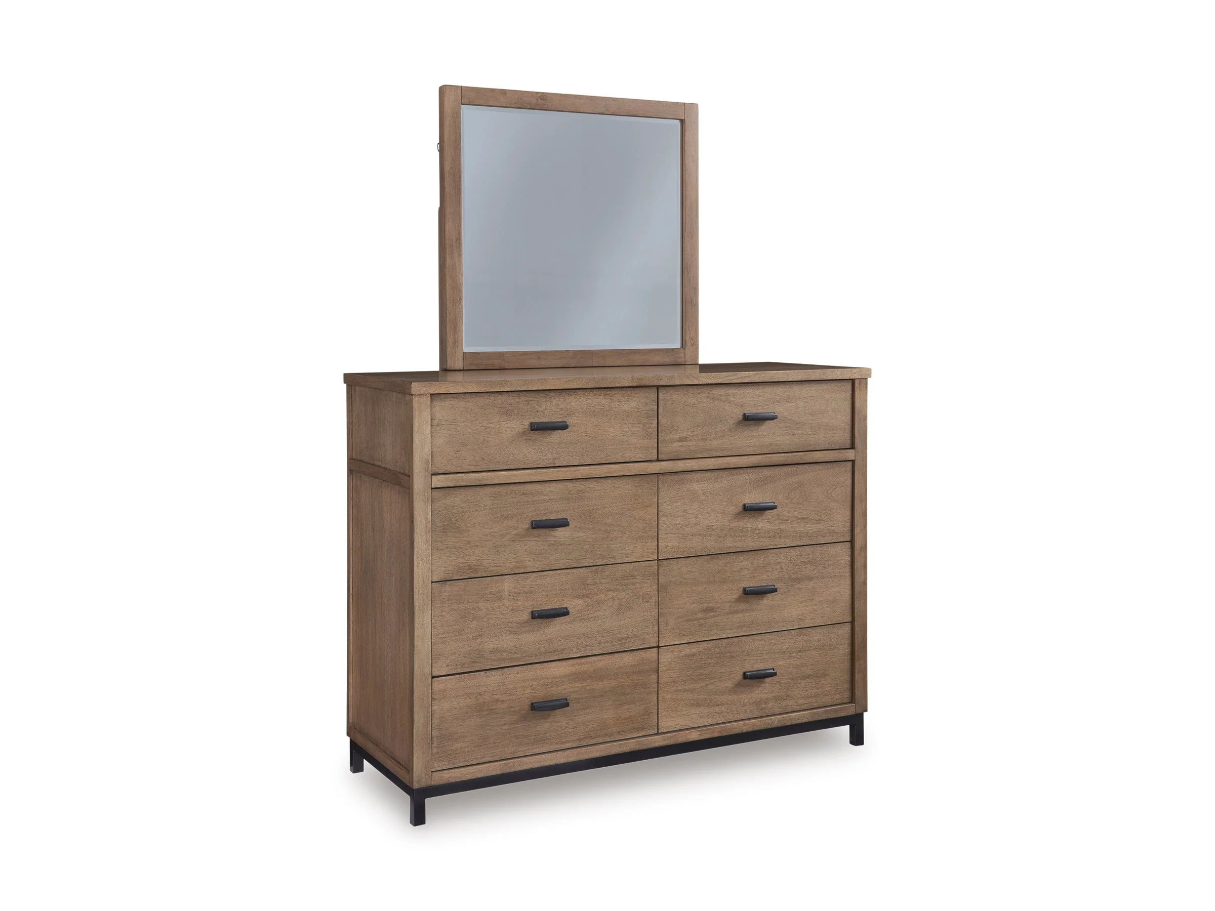 Tomtyn Light Brown Upholstered Platform Bedroom Set - Image 16