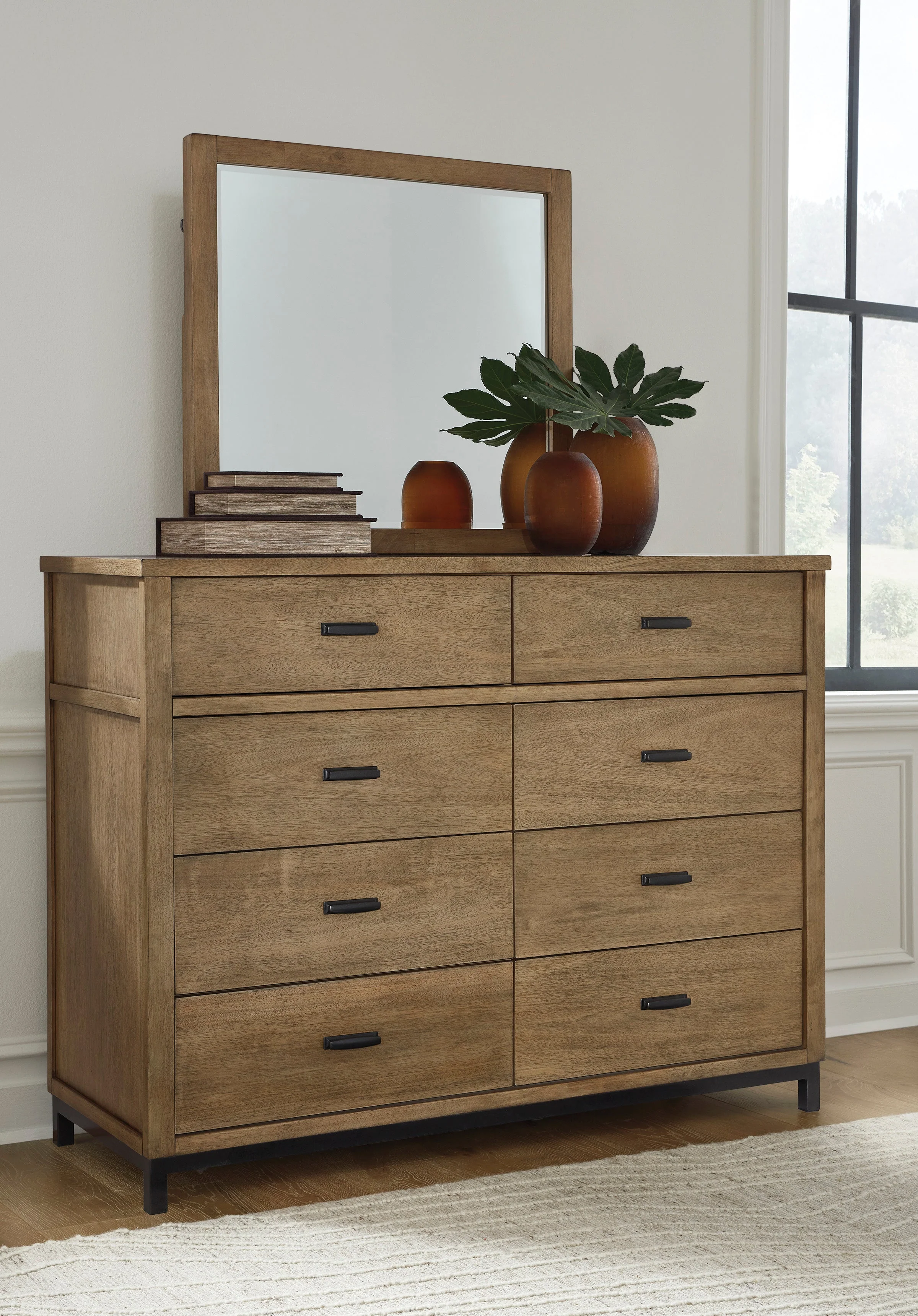 Tomtyn Light Brown Upholstered Platform Bedroom Set - Image 17