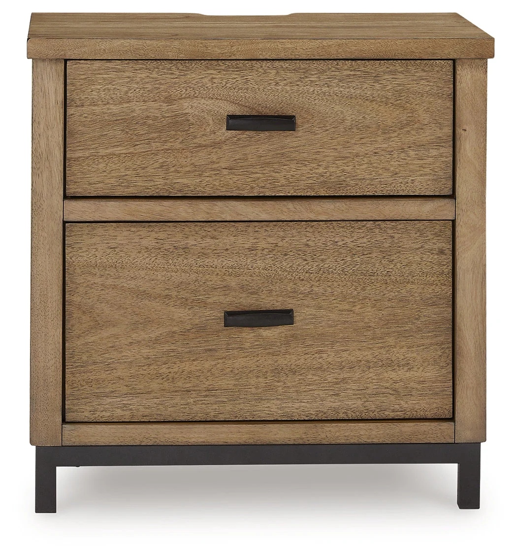 Tomtyn Light Brown Upholstered Platform Bedroom Set - Image 18