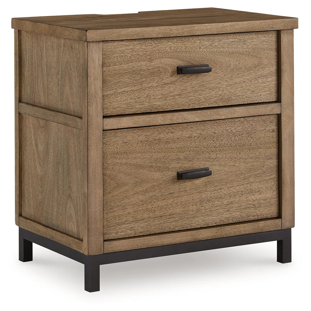 Tomtyn Light Brown Upholstered Platform Bedroom Set - Image 19