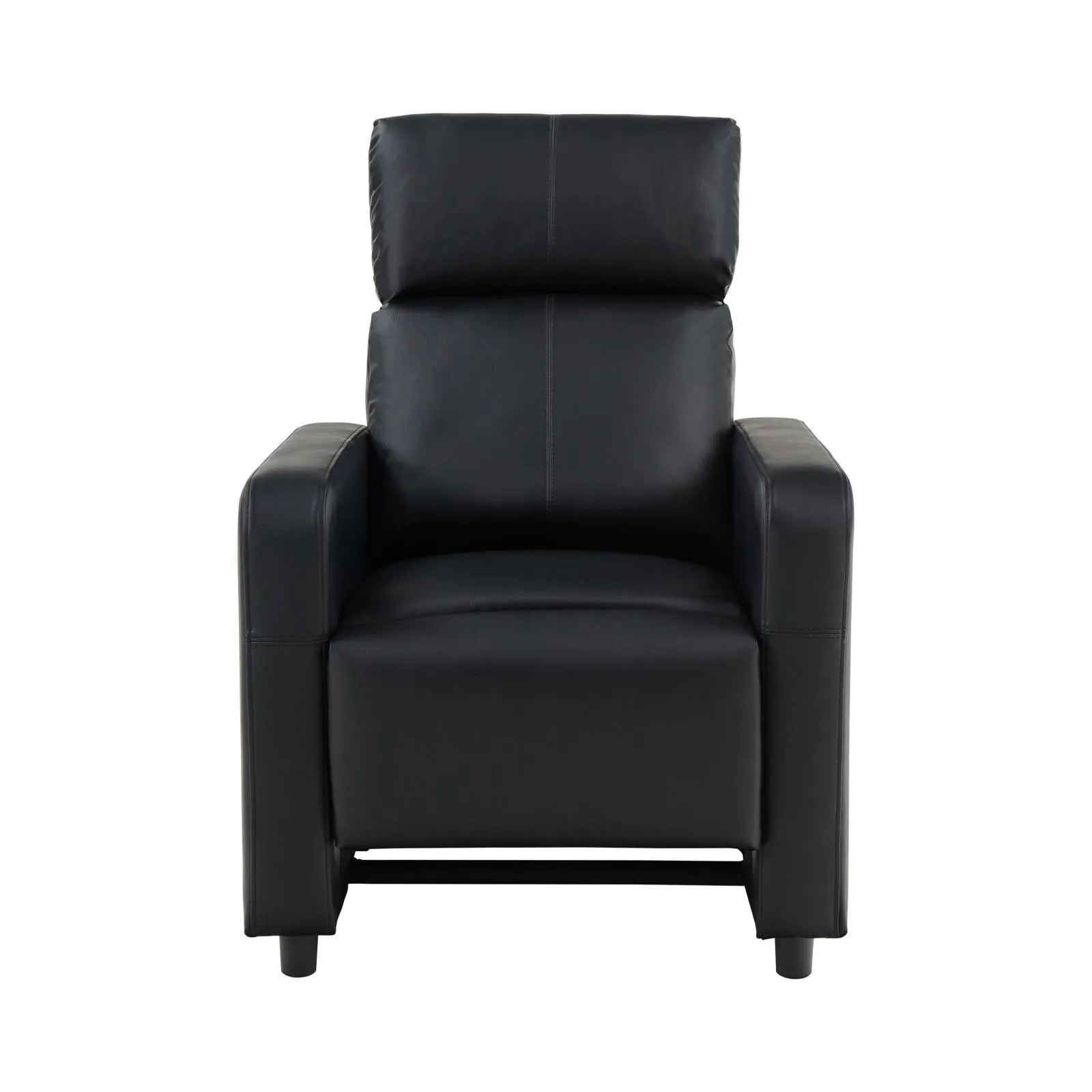 Toohey Black Upholstered Tufted Recliner Living Room Set - Image 5