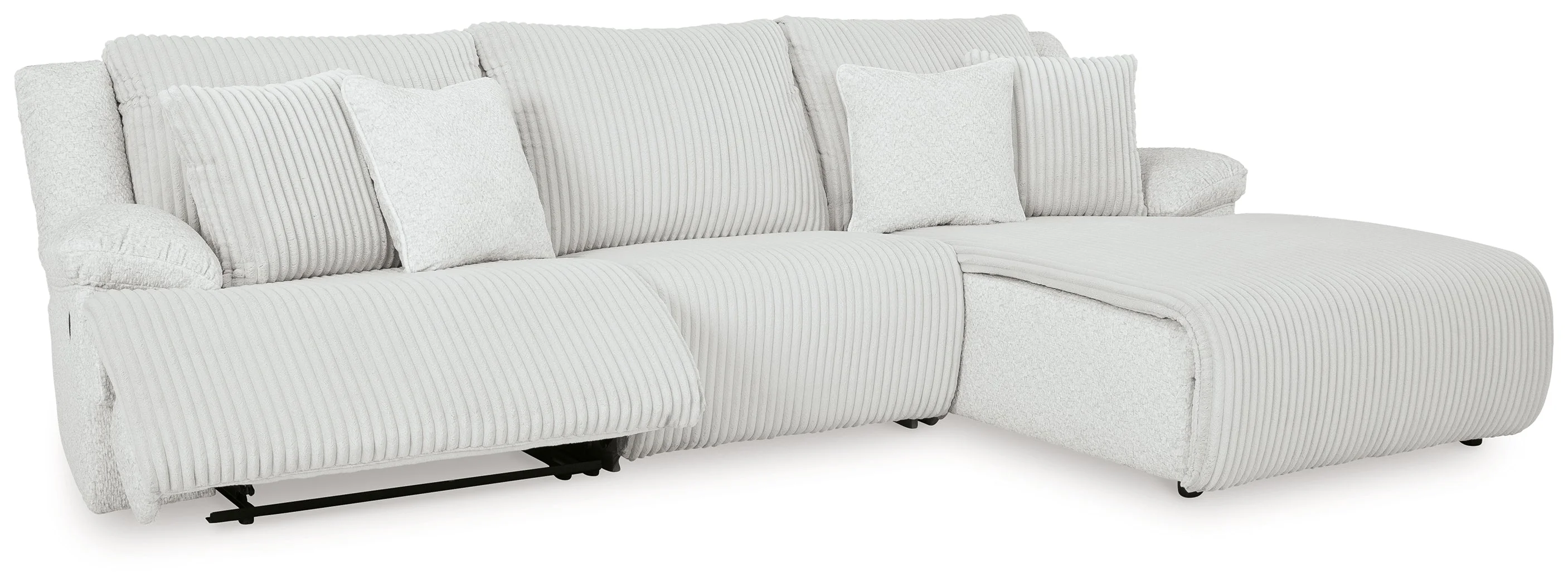 Top Tier Alloy 3-Piece RAF Chaise Reclining Sectional - Image 4