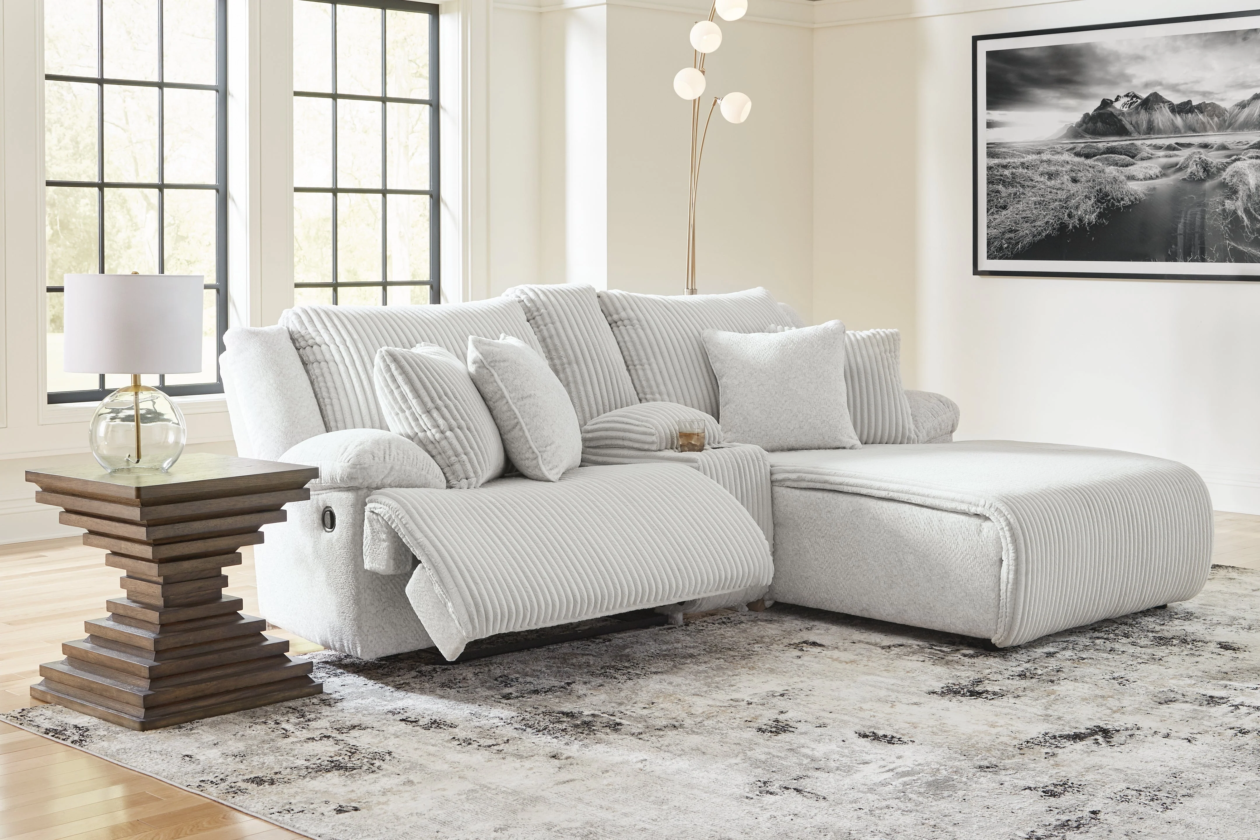 Top Tier Alloy 3-Piece Reclining Sectional with RAF Chaise - Image 5