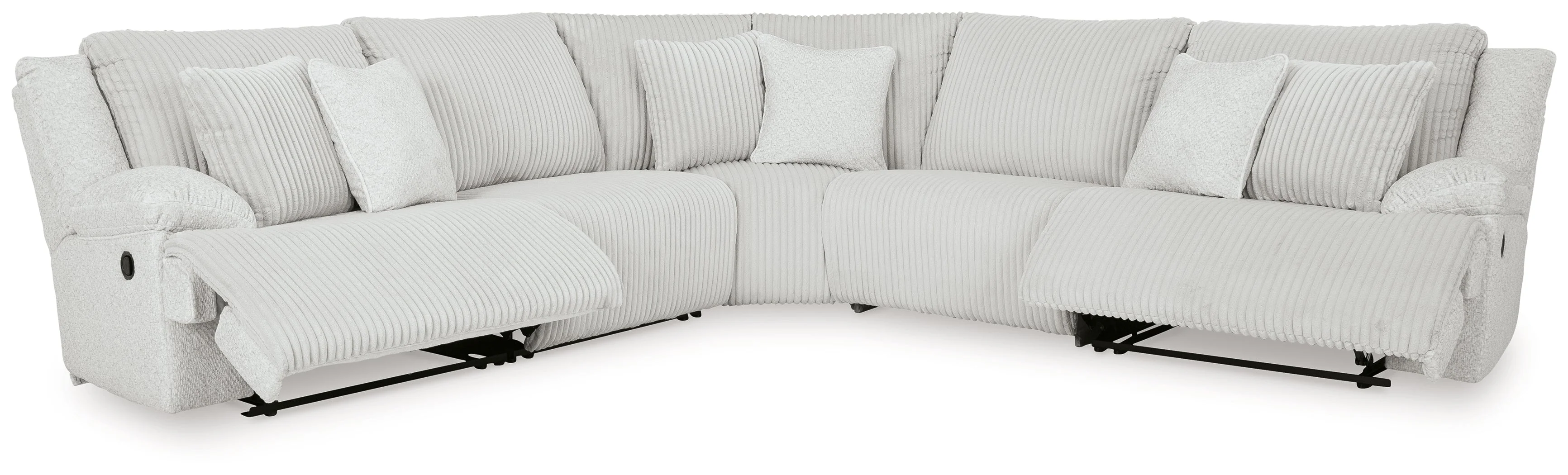 Top Tier Alloy 5-Piece Manual Reclining Modular Sectional - Image 3