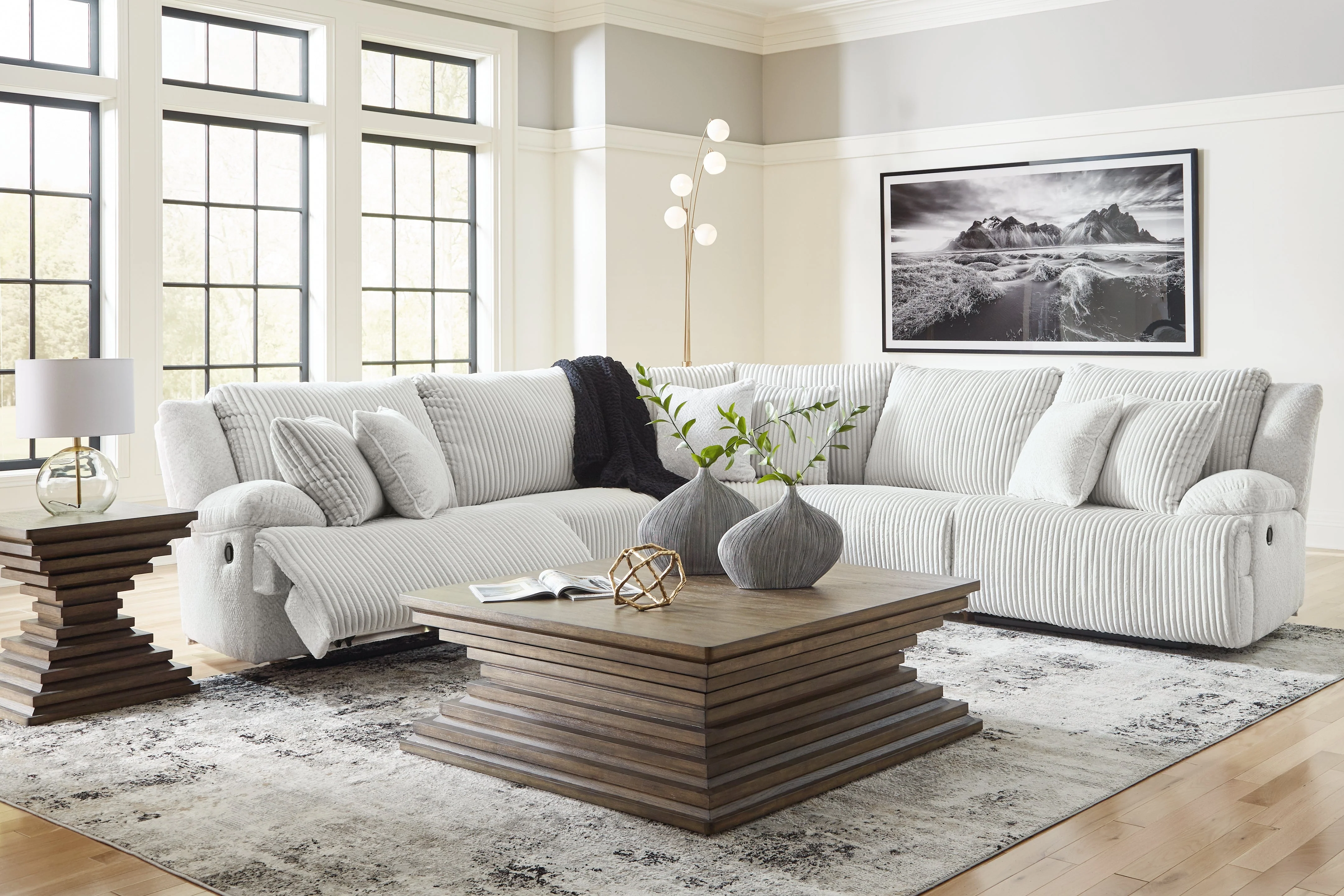 Top Tier Alloy 5-Piece Manual Reclining Modular Sectional - Image 5