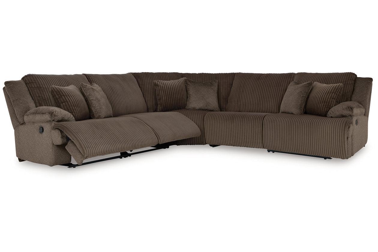 Top Tier Chocolate 5-Piece Manual Reclining Modular Sectional - Image 2