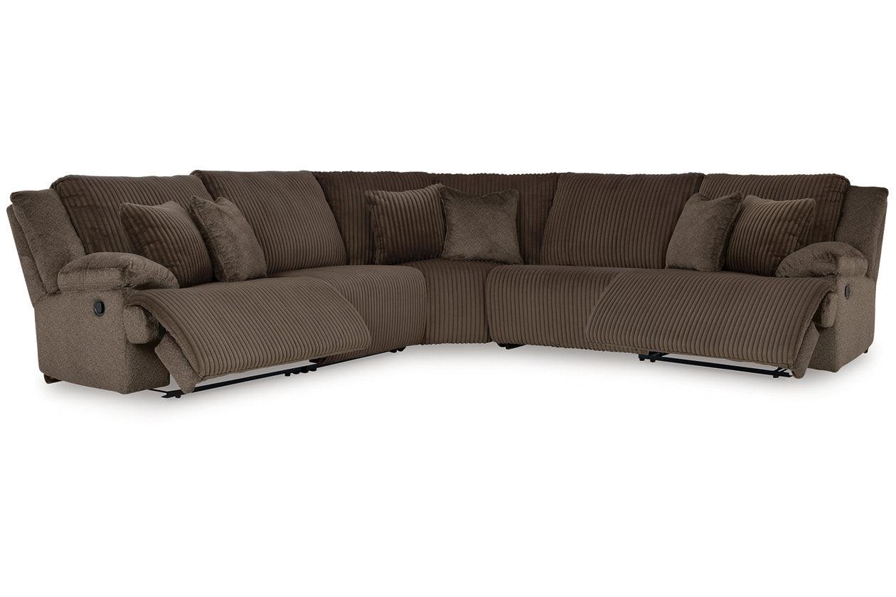 Top Tier Chocolate 5-Piece Manual Reclining Modular Sectional - Image 4