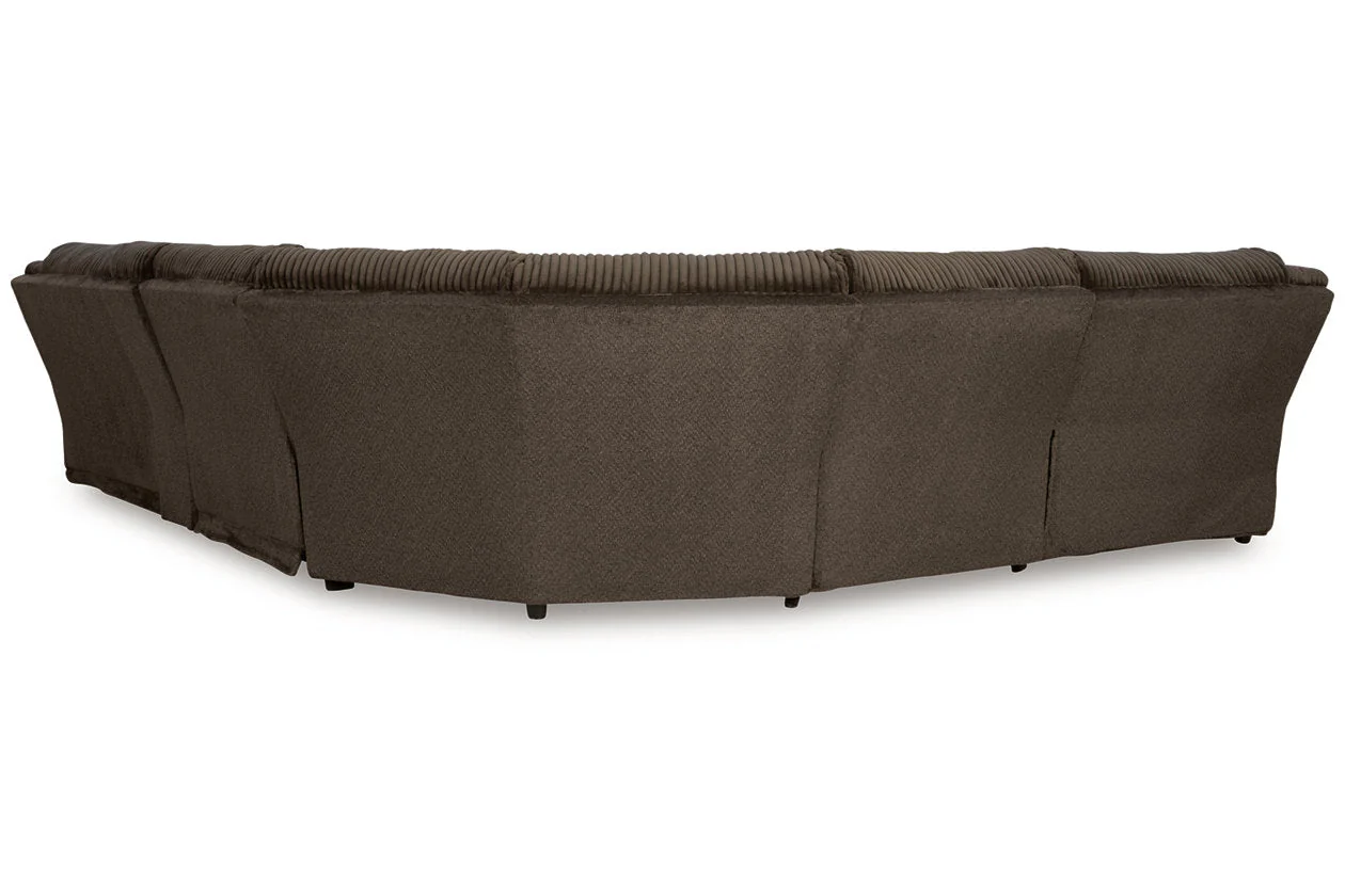 Top Tier Chocolate 6-Piece Reclining Modular Sectional with (LAF) Chaise - Image 4