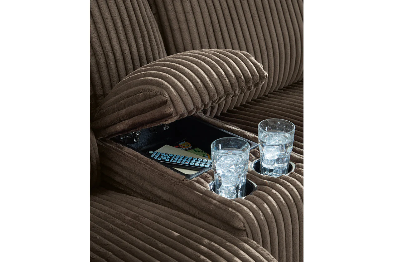 Top Tier Chocolate 6-Piece Reclining Modular Sectional with (RAF) Chaise - Image 5