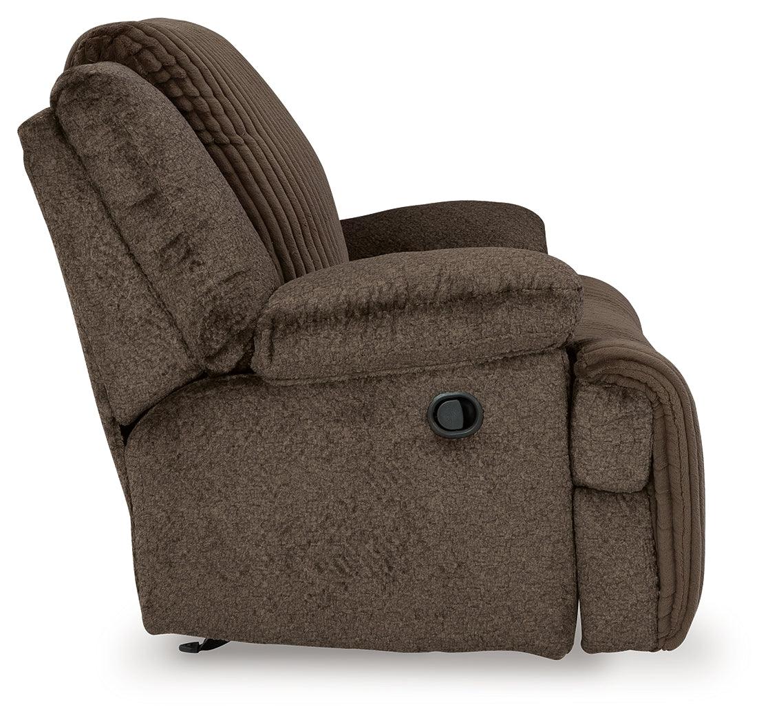 Top Tier Chocolate Oversized Manual Rocker Recliner - Image 5