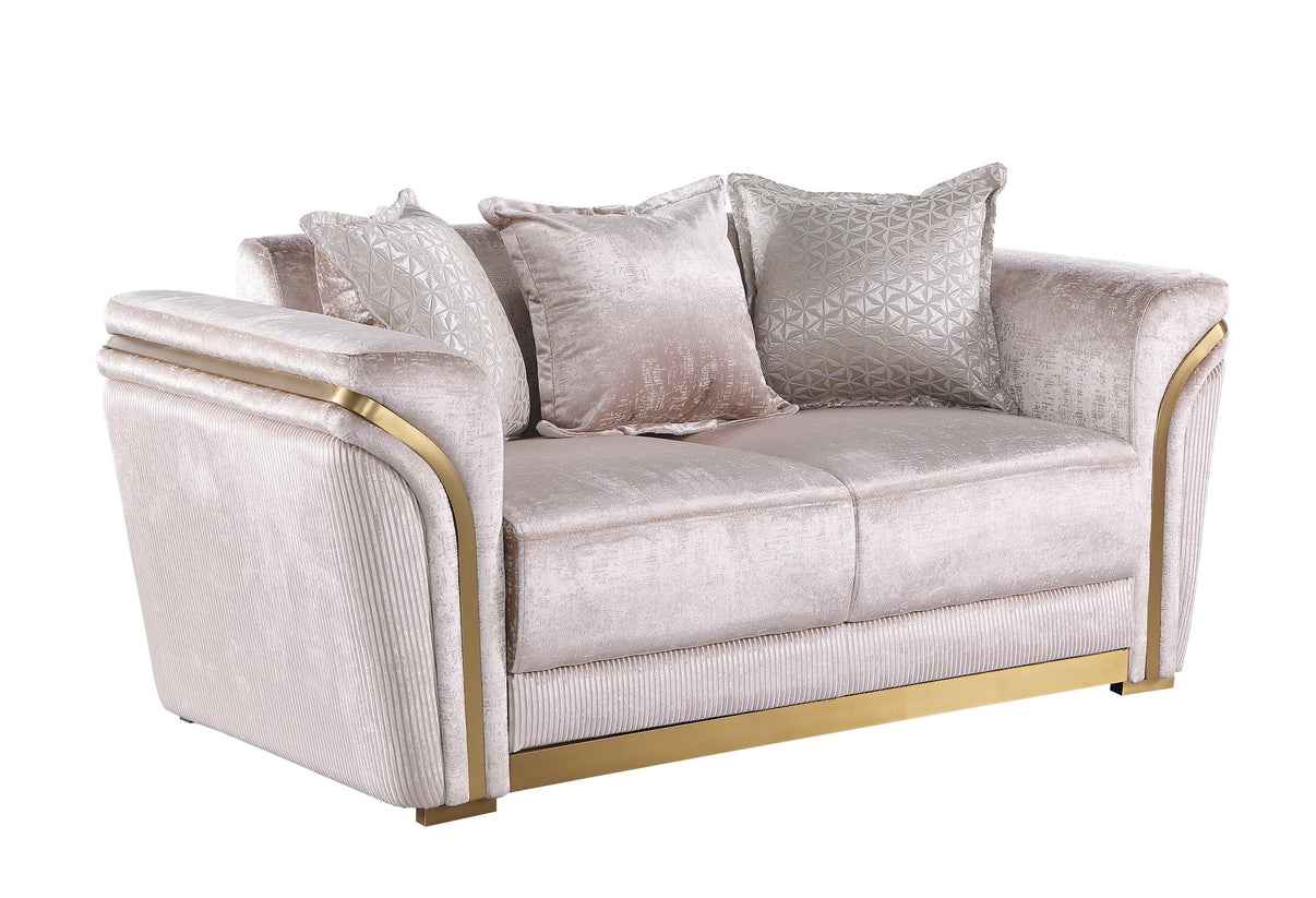Torino Champagne Living Room Set - Image 3
