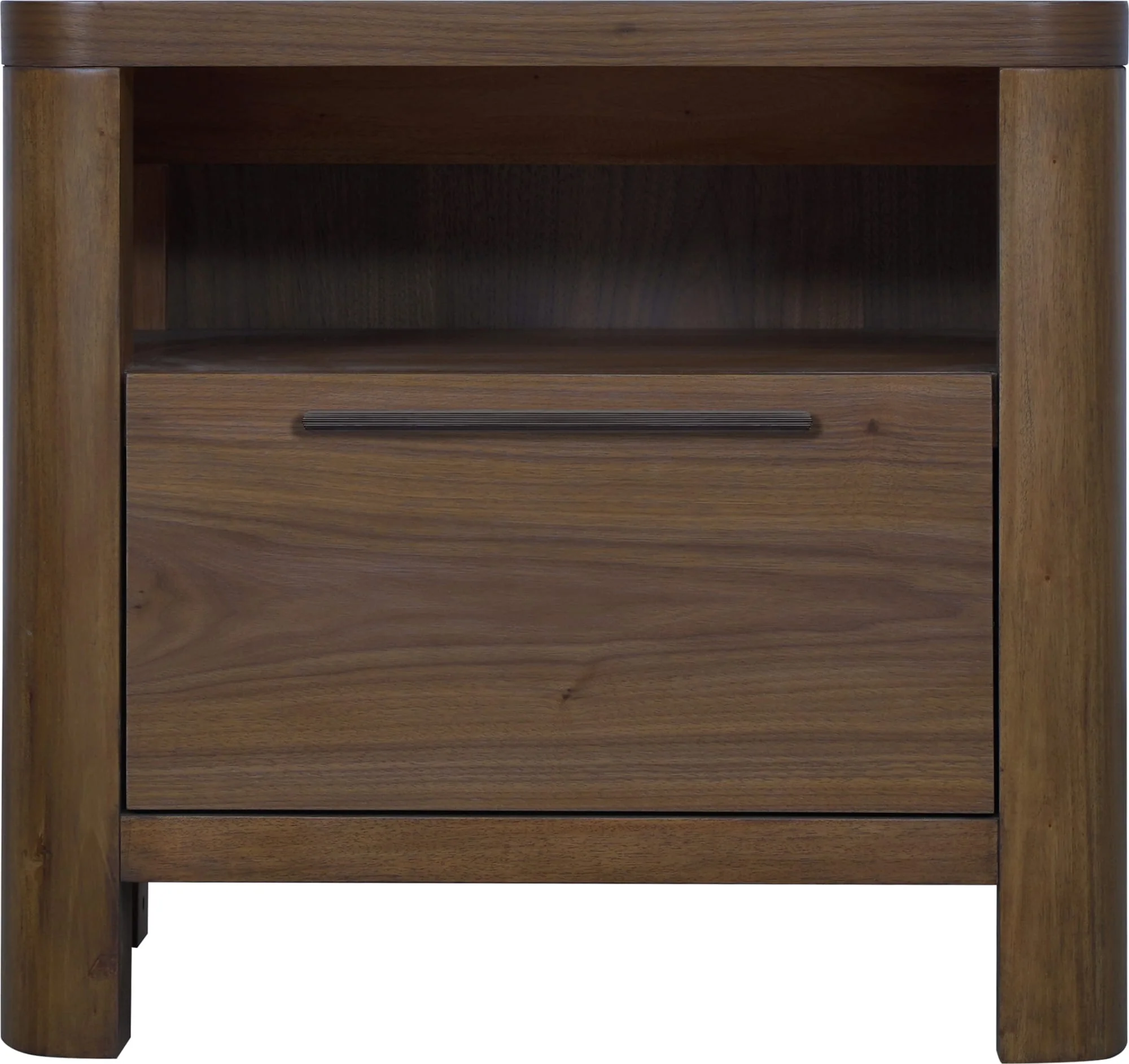 Totes English Walnut One Drawer Nightstand - Image 2