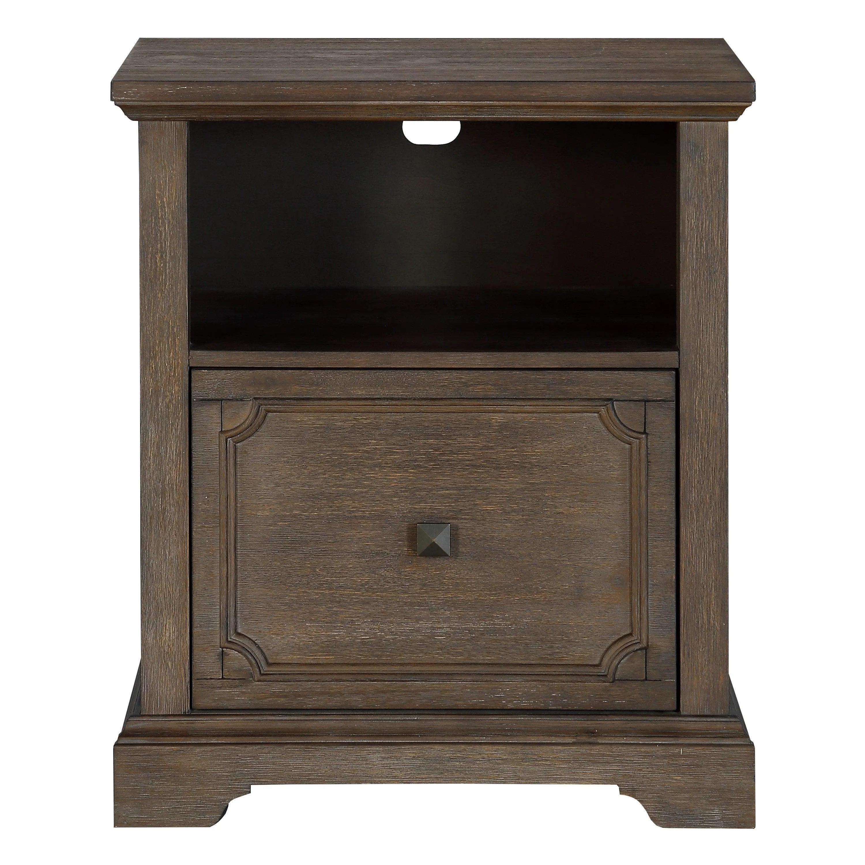 Toulon Dark Oak File Cabinet - Image 3