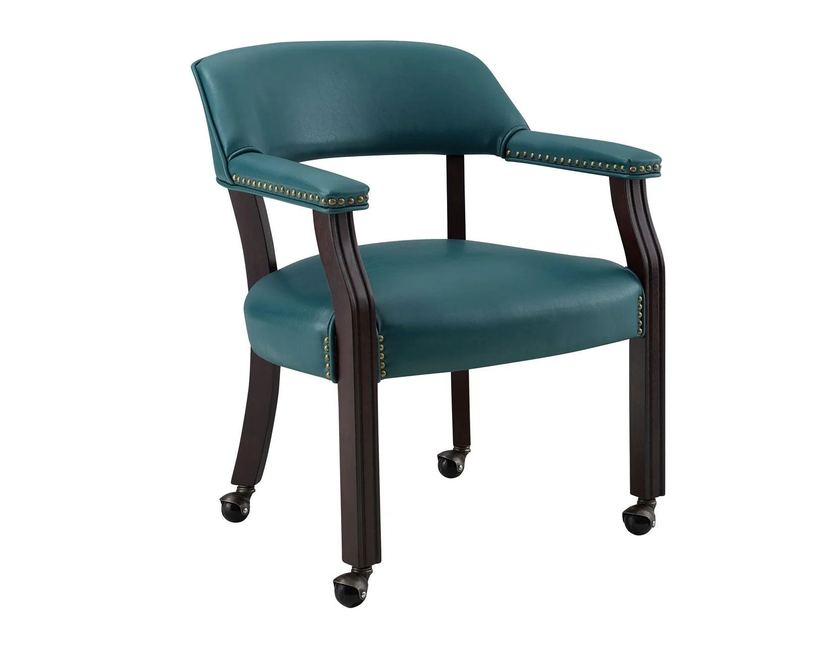 Tournament Game Table and Chairs,  6 Piece, Teal(Table & 4 Captains Chairs) - Image 4