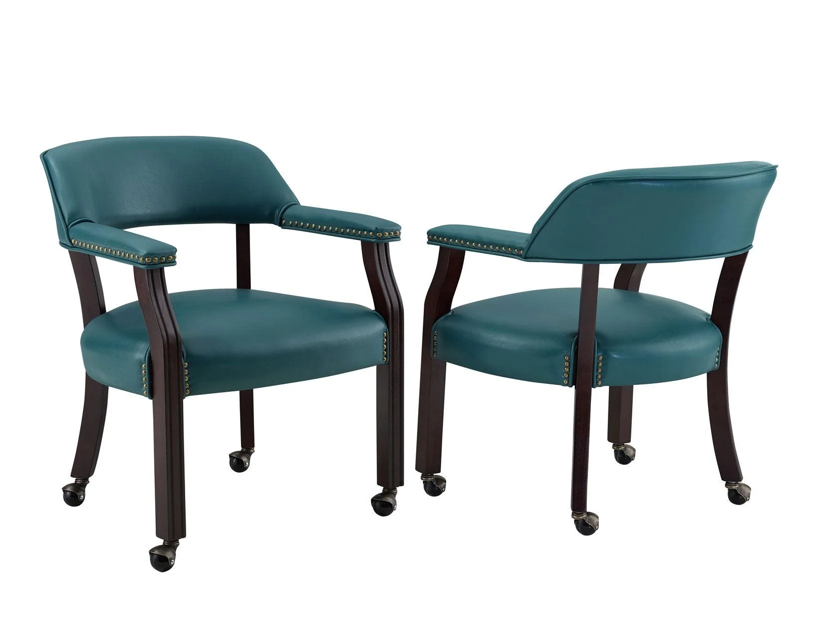 Tournament Game Table and Chairs,  6 Piece, Teal(Table & 4 Captains Chairs) - Image 6