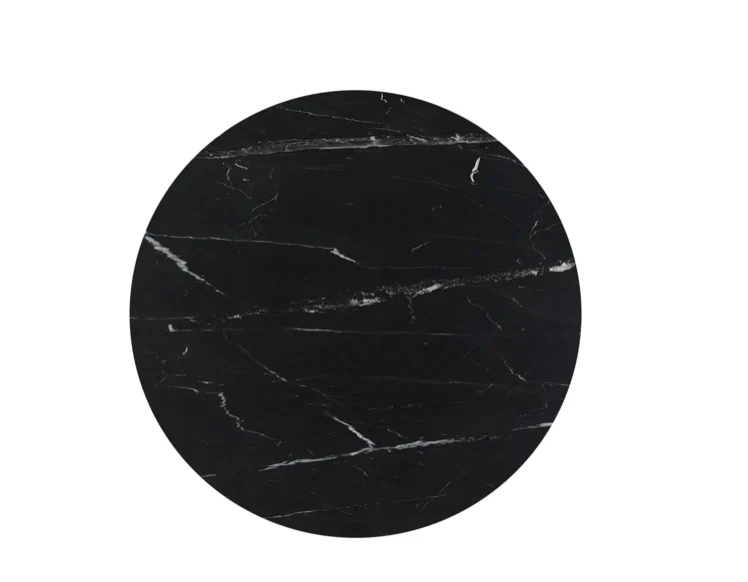 Tower Dining Table - Black Marble - Image 4
