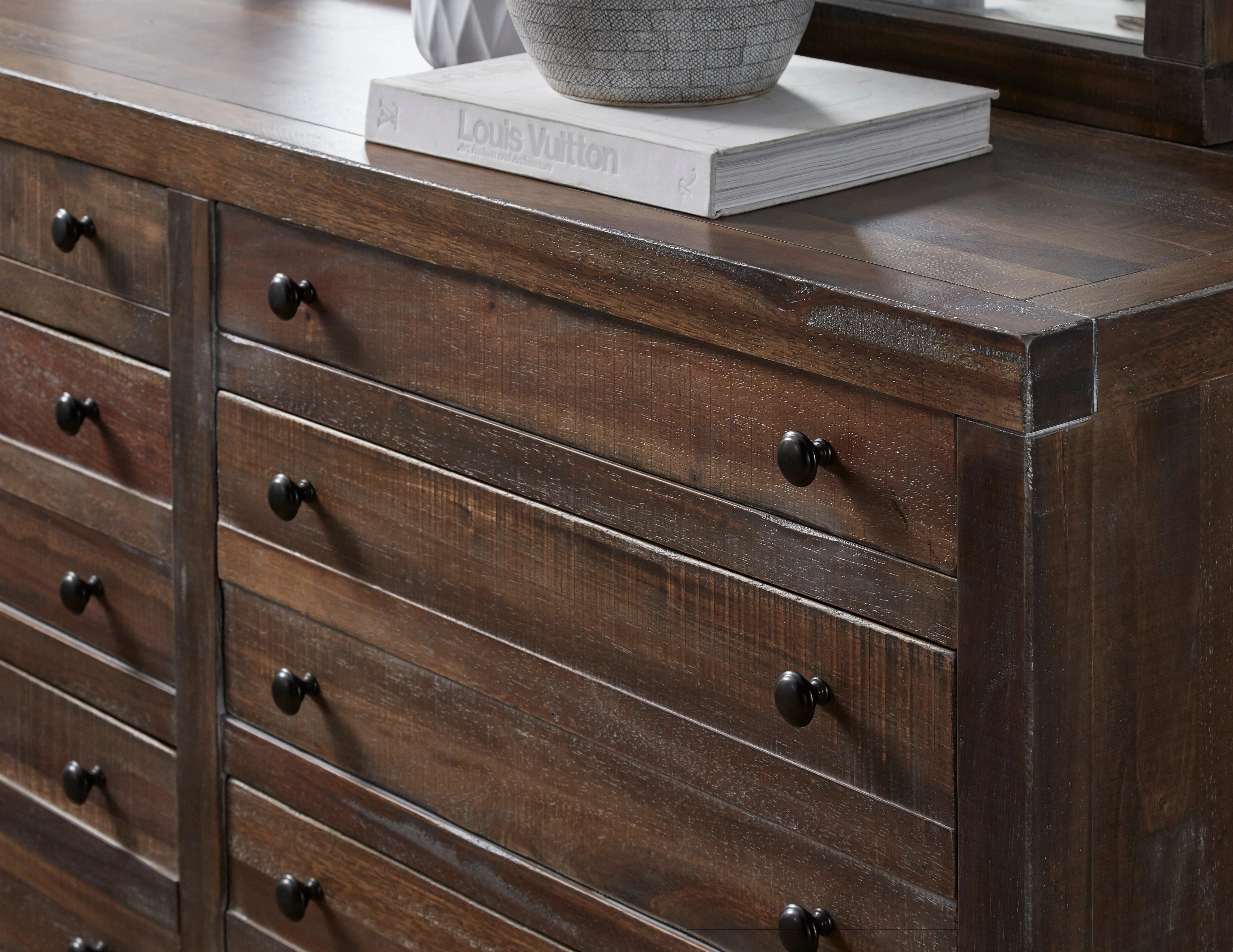 Townsend Eight Drawer Solid Wood Dresser in Java - Image 4