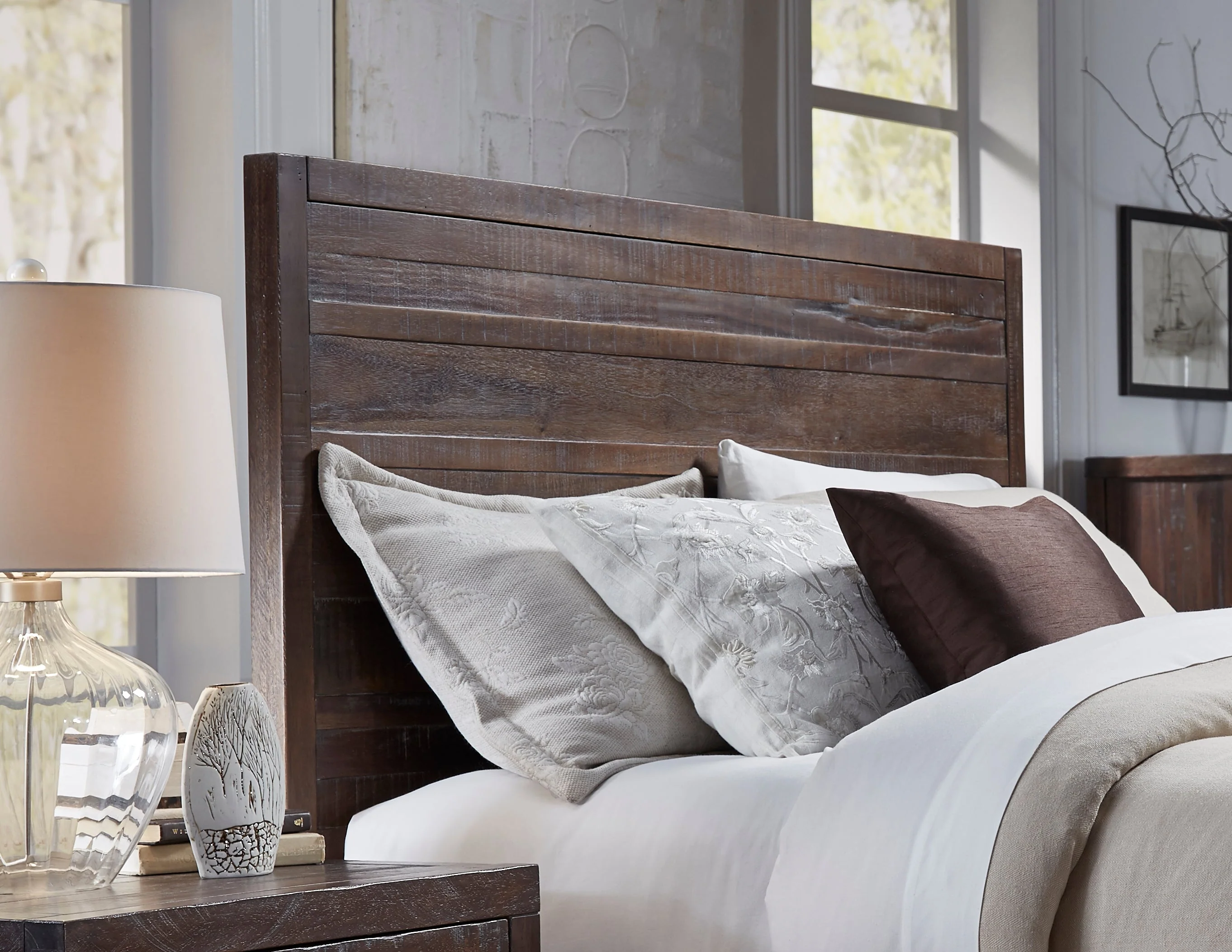 Townsend Solid Wood California King Storage Bed in Java - Image 4