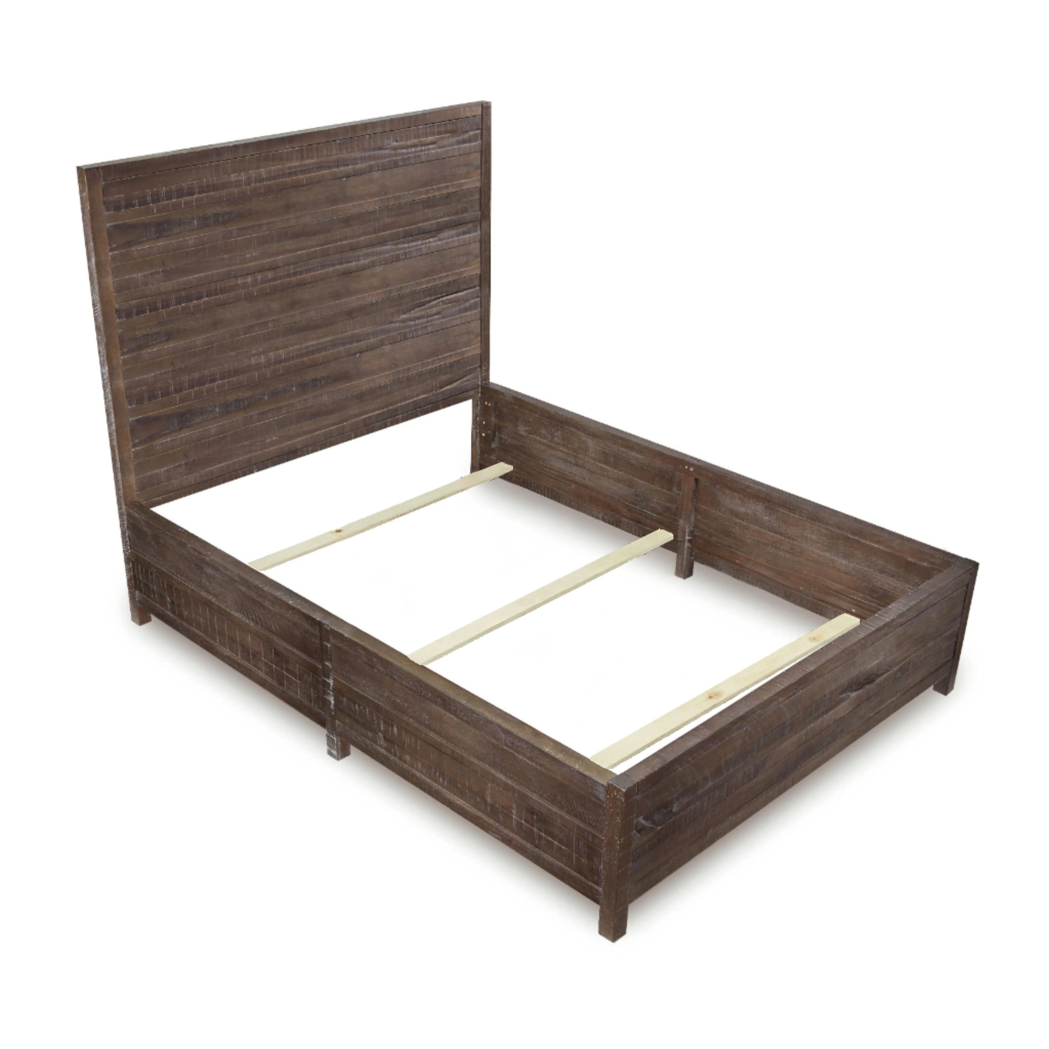 Townsend Solid Wood Eastern King Low-Profile Bed in Gunmetal - Image 6