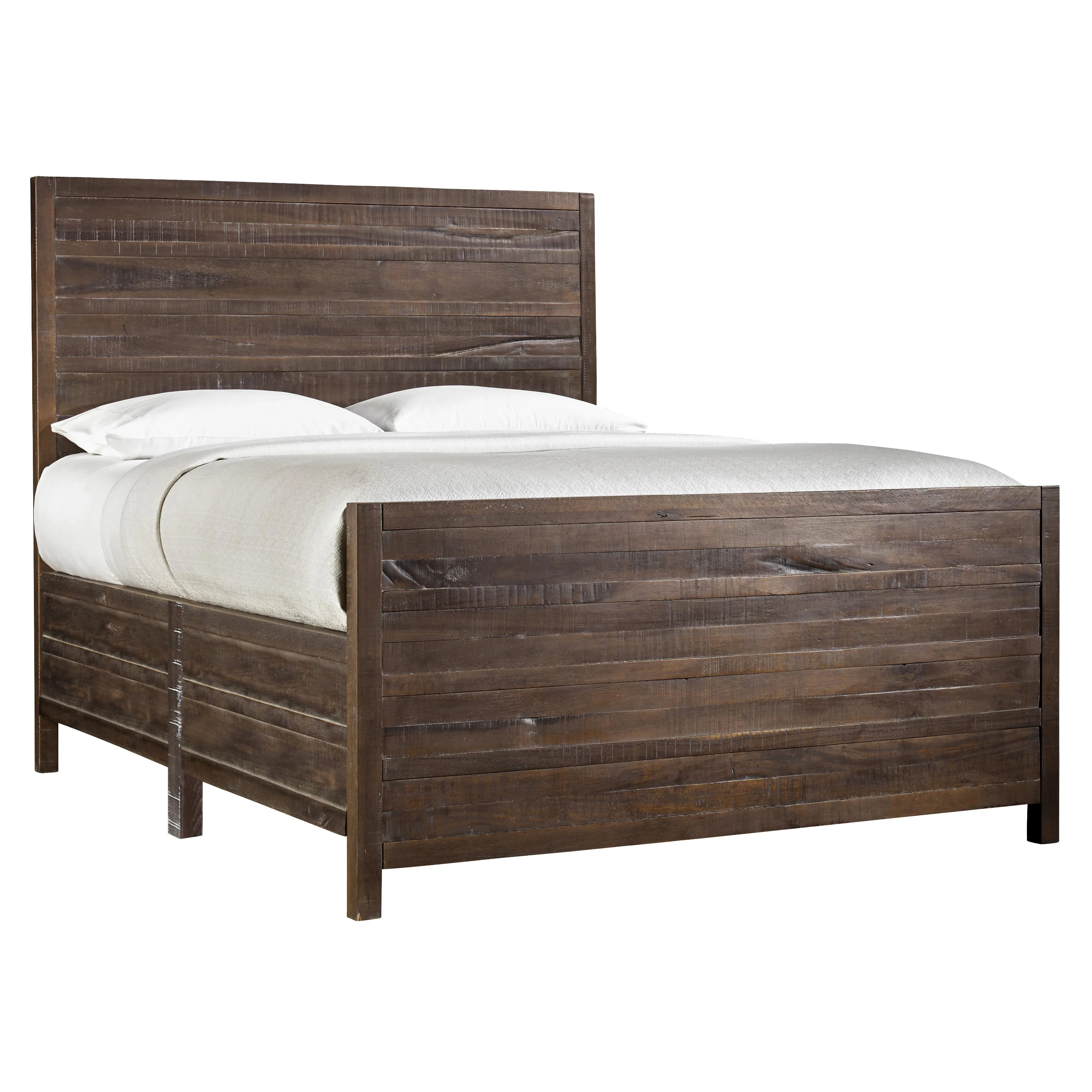 Townsend Solid Wood Eastern King Panel Bed in Java - Image 5