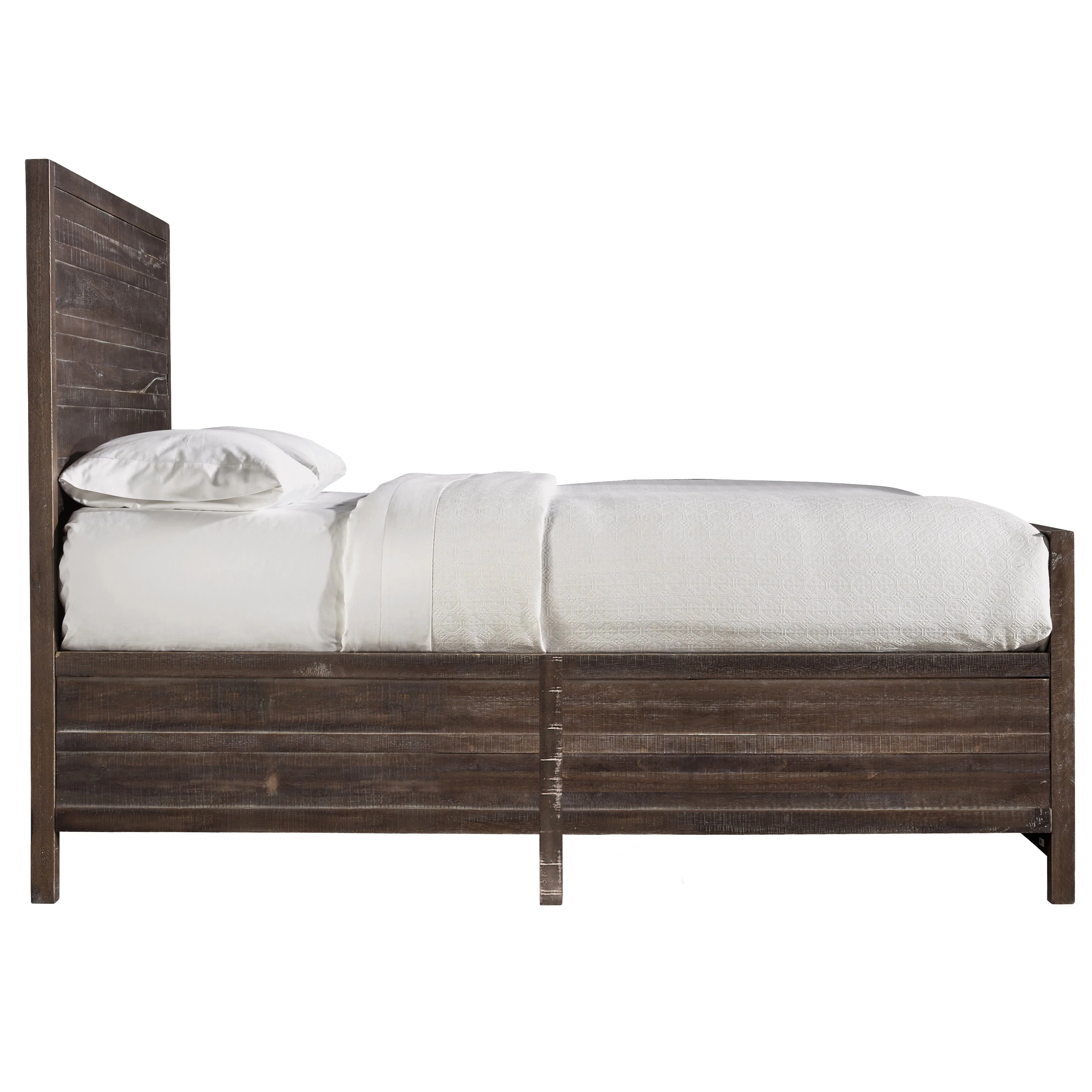 Townsend Solid Wood Queen Panel Bed in Java - Image 6