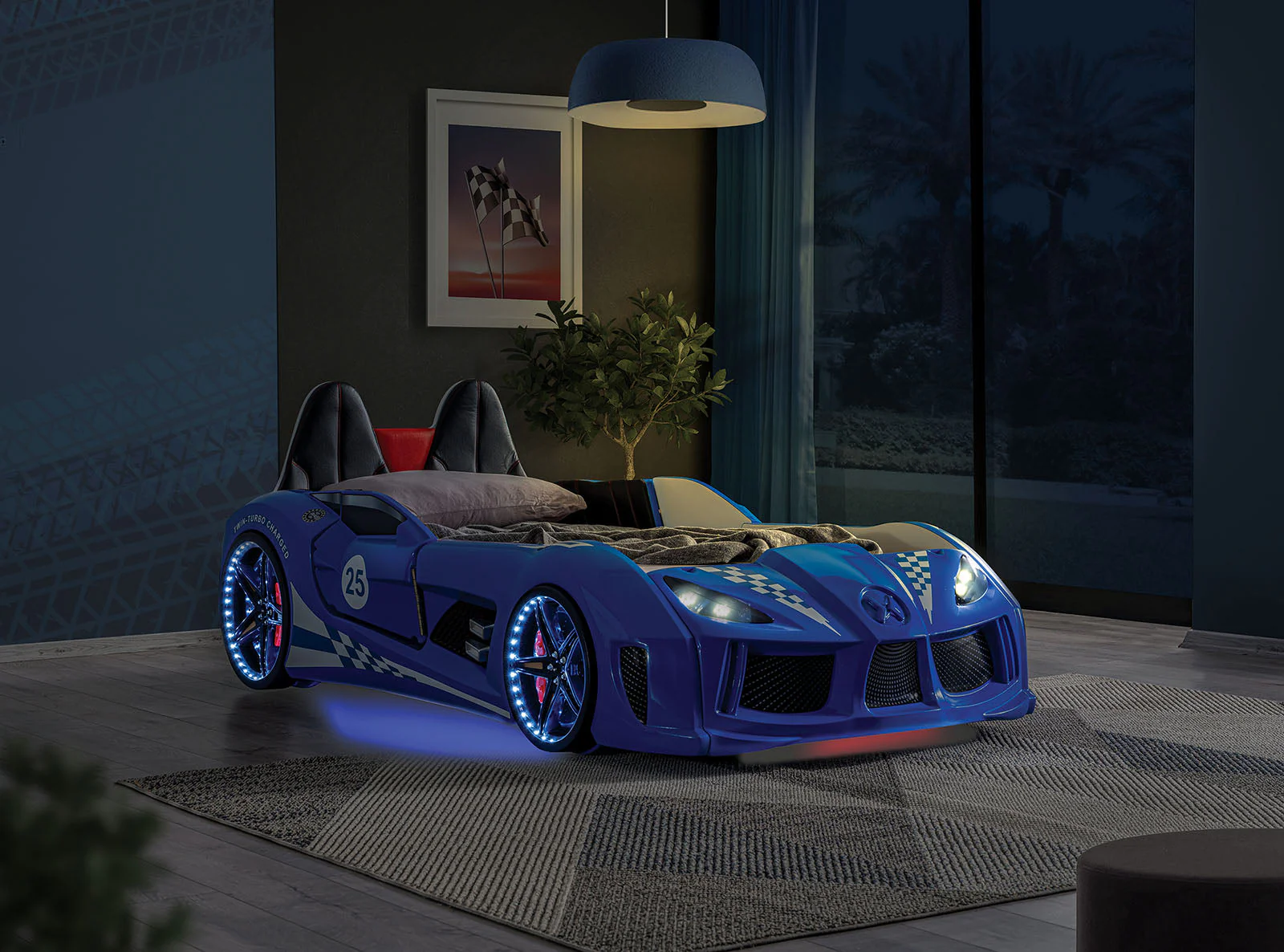 Trackster Blue Bed - Image 3